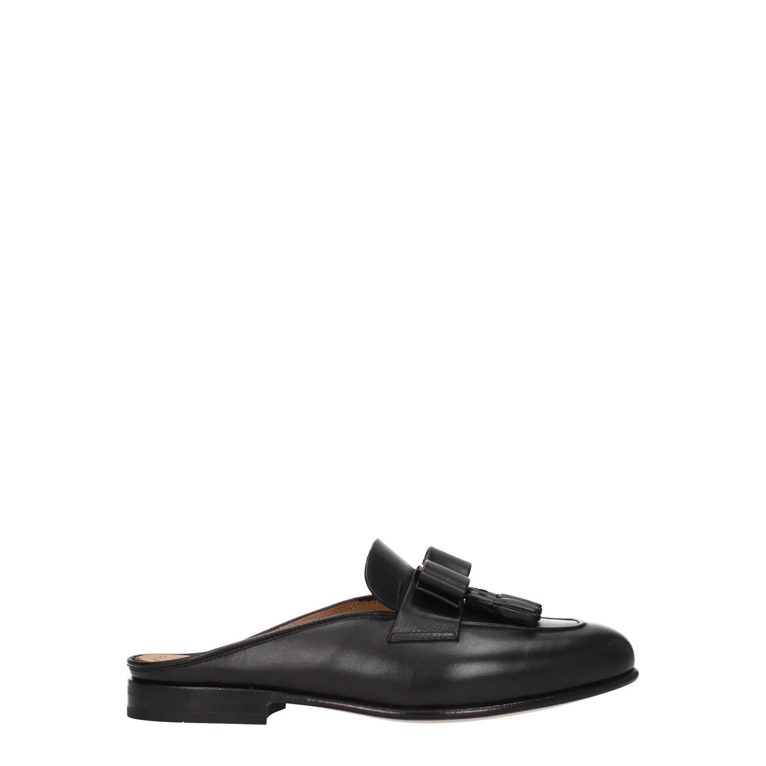 Salvatore Ferragamo ob1o1e1224 Leather Slippers & Clogs in Black Size US 6 / IT 36 - 1 Thumbnail