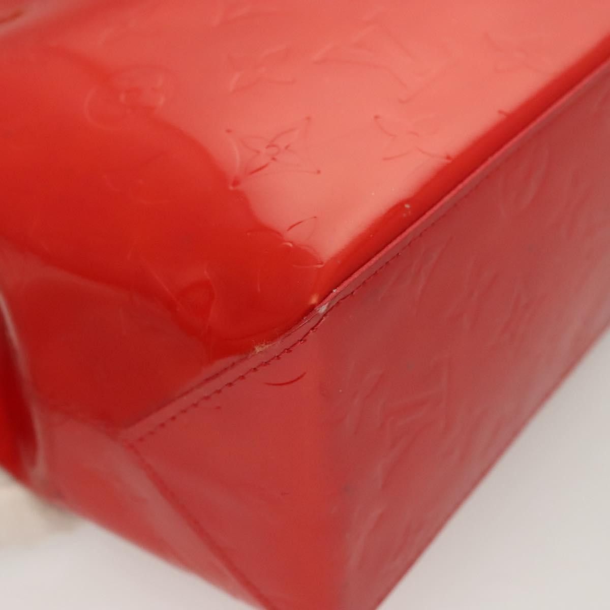 Louis Vuitton LOUIS VUITTON Monogram Vernis Reade PM Hand Bag Red Rouge Size ONE SIZE - 13 Thumbnail