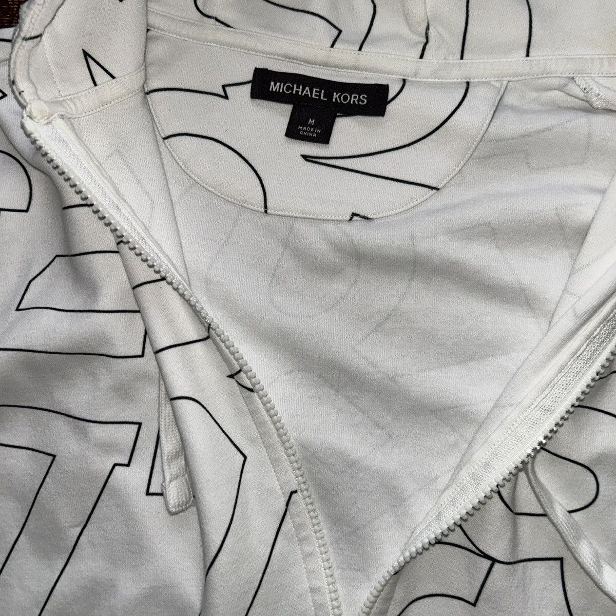 Michael Kors Michael Kors White Zip Up Sweater in Women’s Medium Size M / US 6-8 / IT 42-44 - 6 Thumbnail