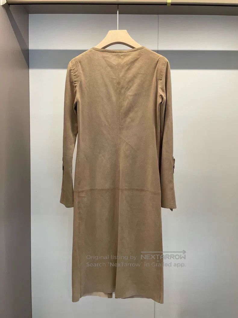 Loewe Loewe Khaki Buckskin Coat Size XS / US 0-2 / IT 36-38 - 2 Thumbnail