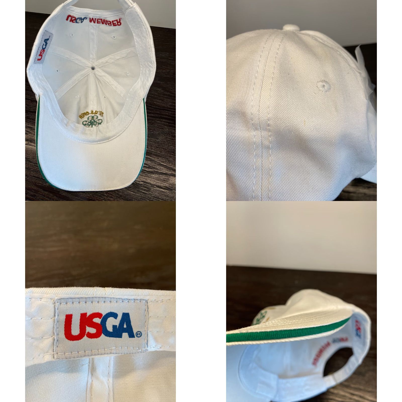 Vintage VINTAGE USGA US Open Golf Hat Baseball Cap Adult One Size White Strapback 2017 Erin Hills Sports Size ONE SIZE - 8 Thumbnail