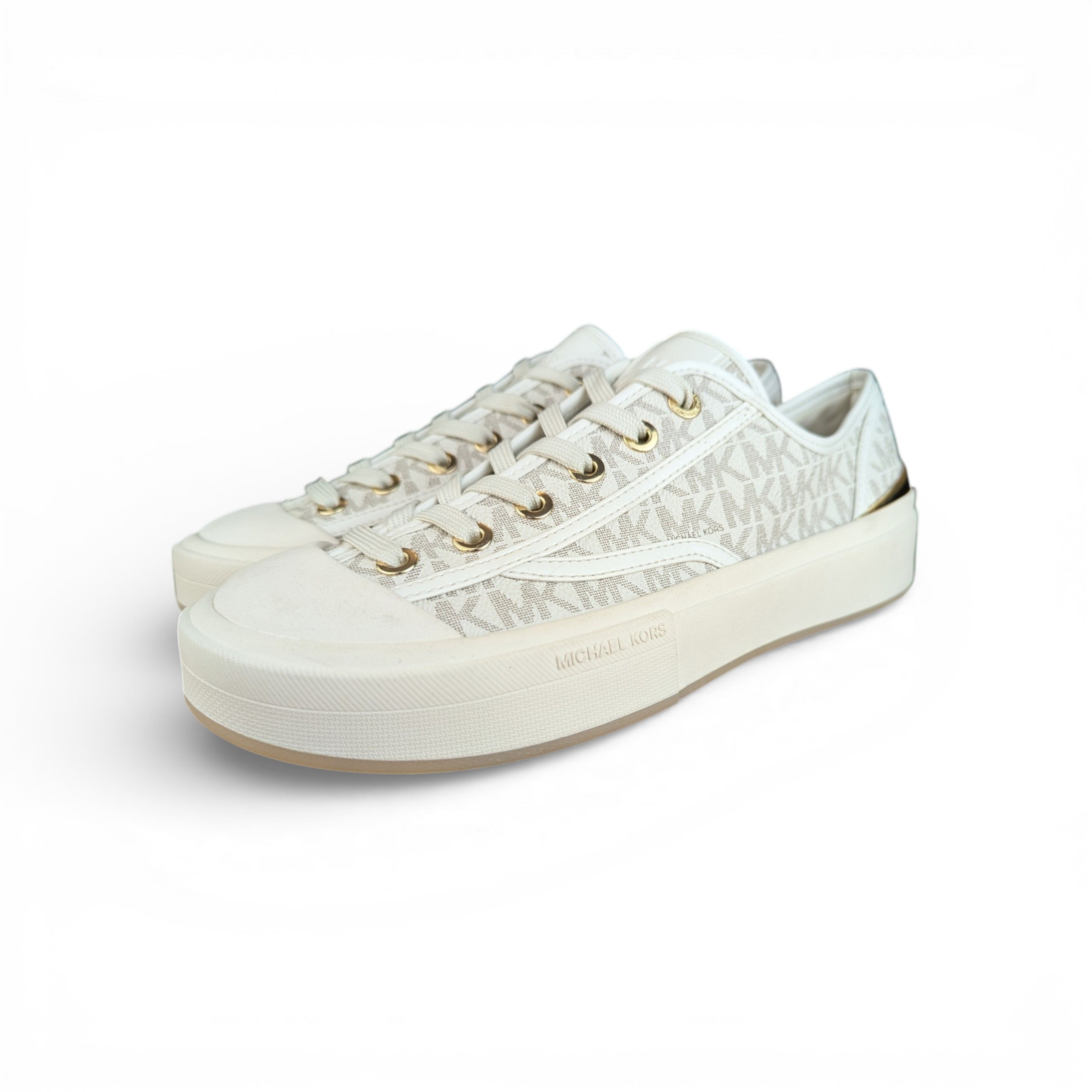 Michael Kors MICHAEL KORS Beige Gold Sneakers Size US 8.5 / IT 38.5 - 1 Thumbnail