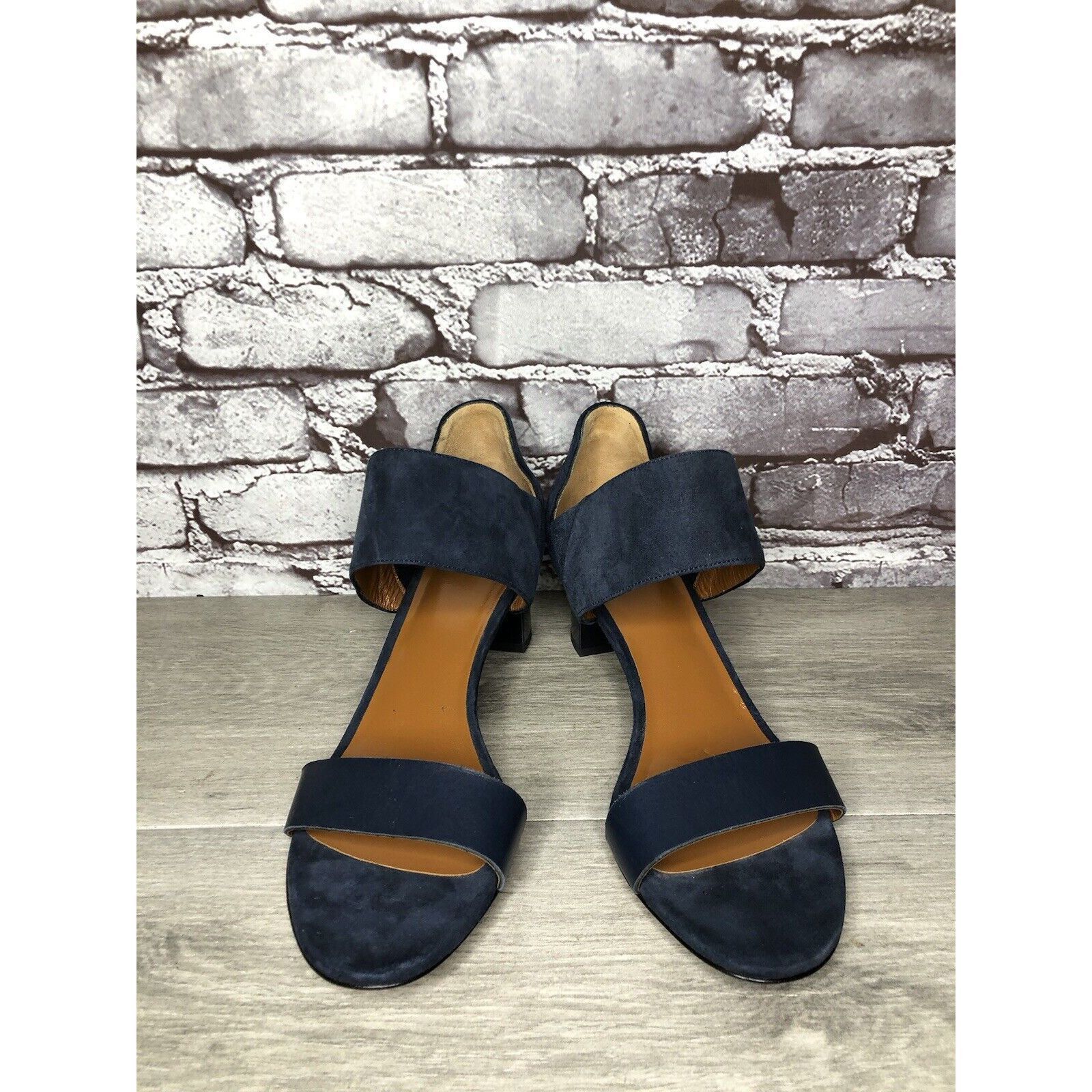 Aquatalia Aquatalia Blue Suede Leather Ankle Strap Heel Sandals Women’ Size US 11 / IT 41 - 2 Thumbnail
