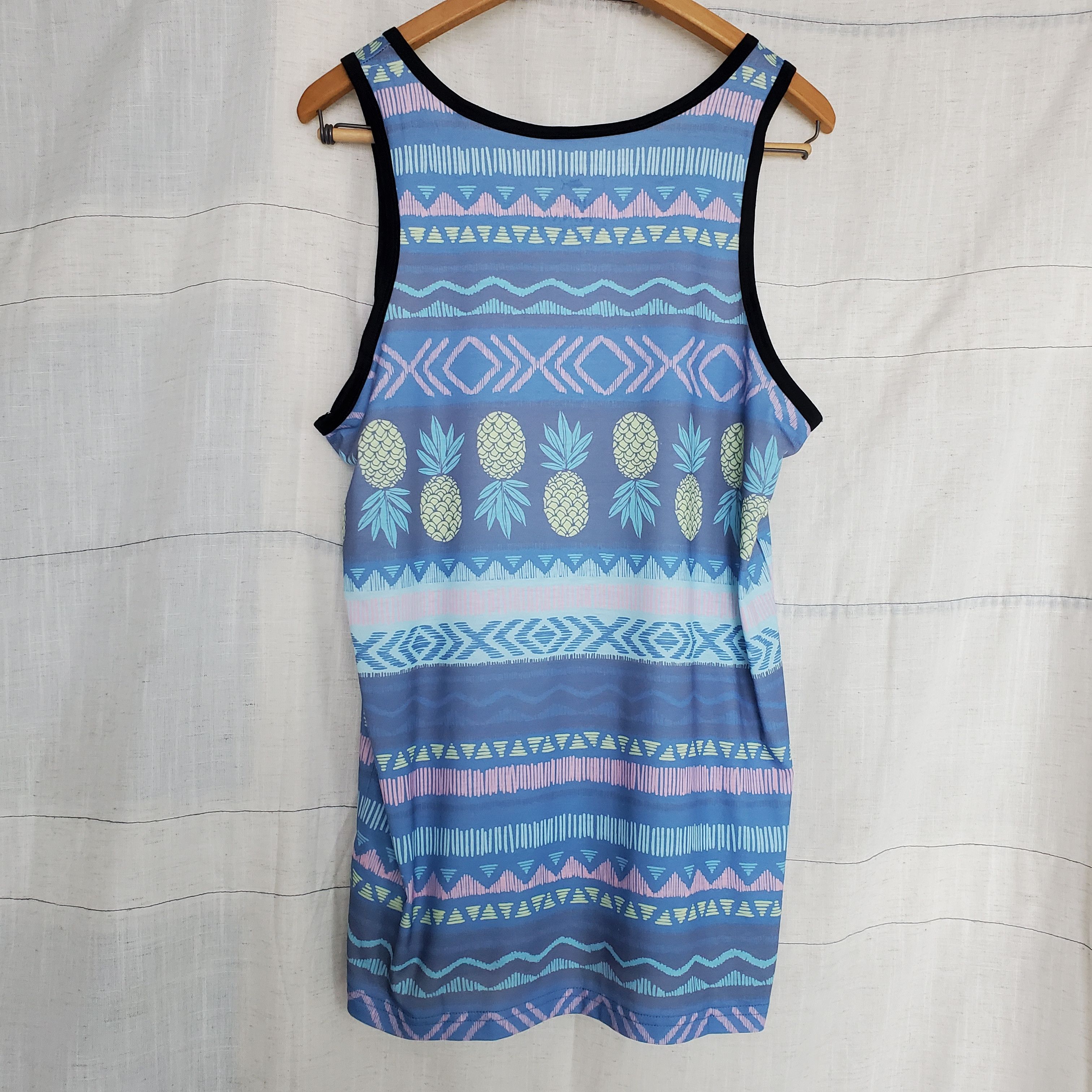 Other Spicy Tuna Blue Pineapple Print Tank Top SZ: M Size US M / EU 48-50 / 2 - 2 Thumbnail