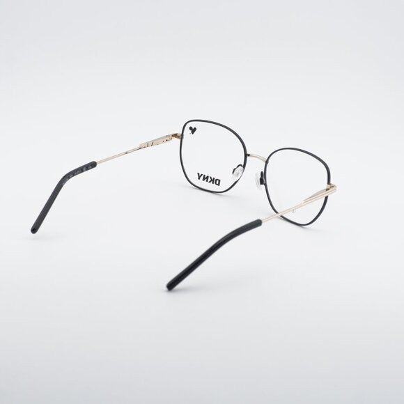 DKNY DKNY DK1034 001 Eyeglasses Black/Gold 51mm Square Frame Size ONE SIZE - 4 Thumbnail