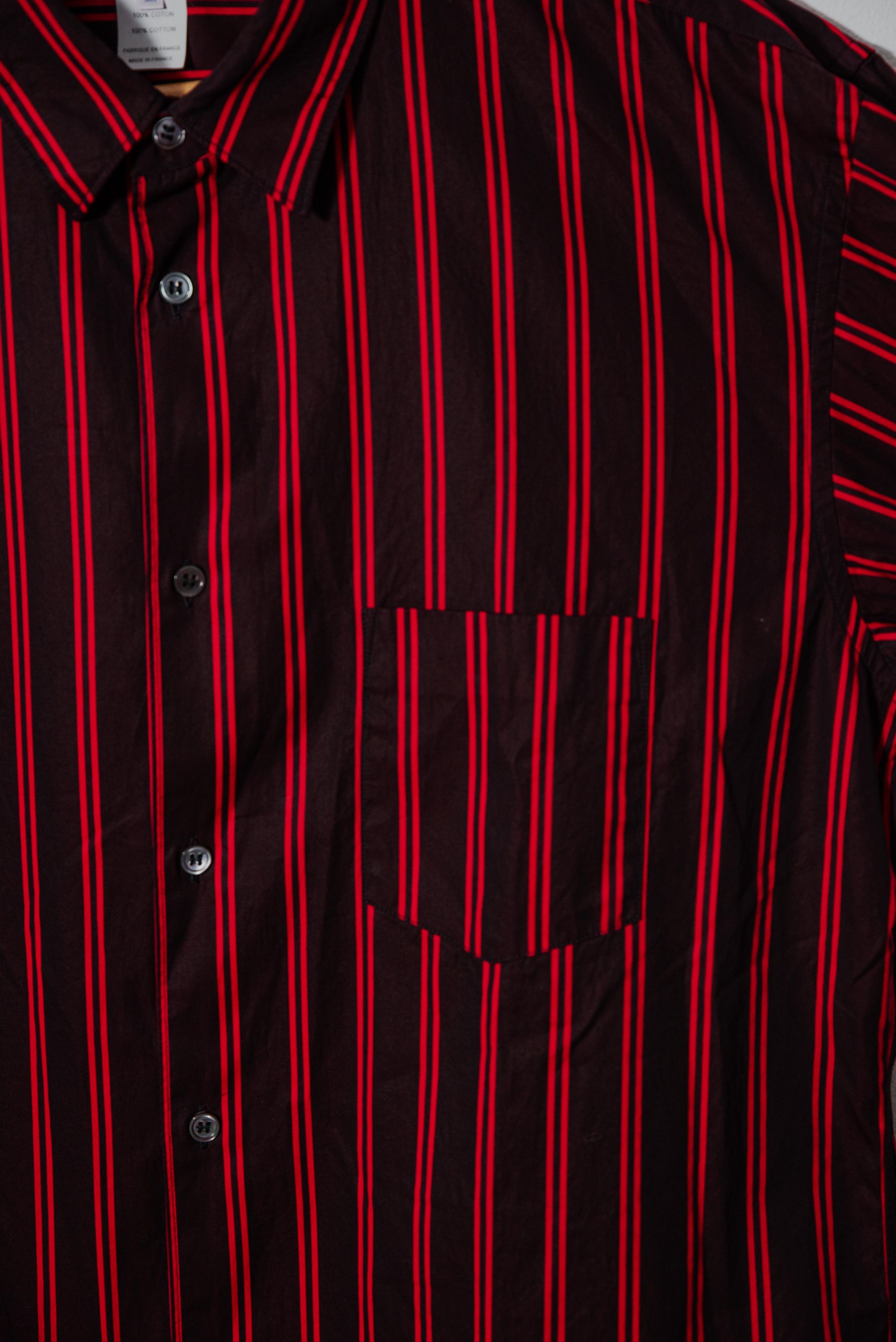 Comme des Garcons SHIRT CDG RED PINSTRIPE SHIRT Size US XL / EU 56 / 4 - 6 Thumbnail