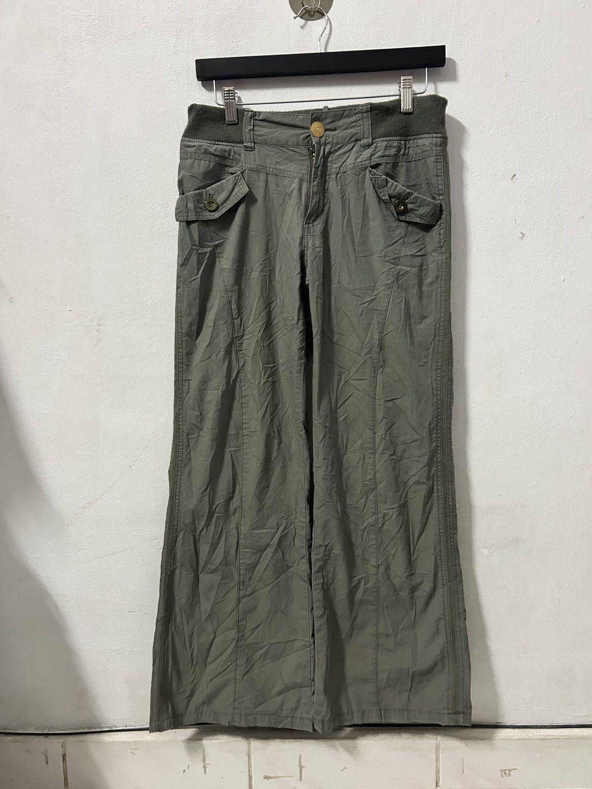 GOA Goa inspired army super flared jeans Size 28" / US 6 / IT 42 - 1 Thumbnail