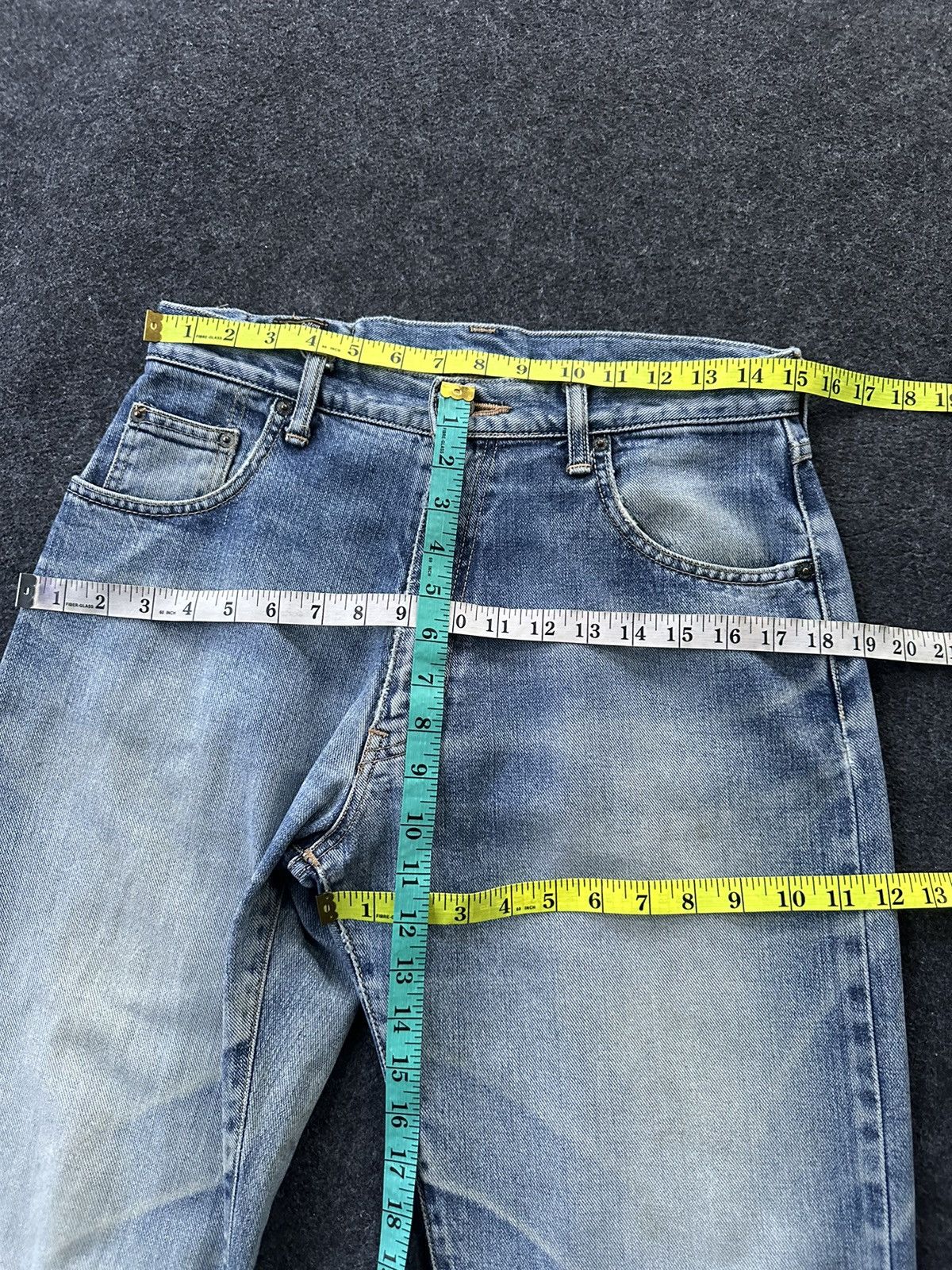 Edwin Vintage Edwin Baggy Lot 1463 Faded Vintage Denim 30x28 D300 Size US 30 / EU 46 - 14 Thumbnail