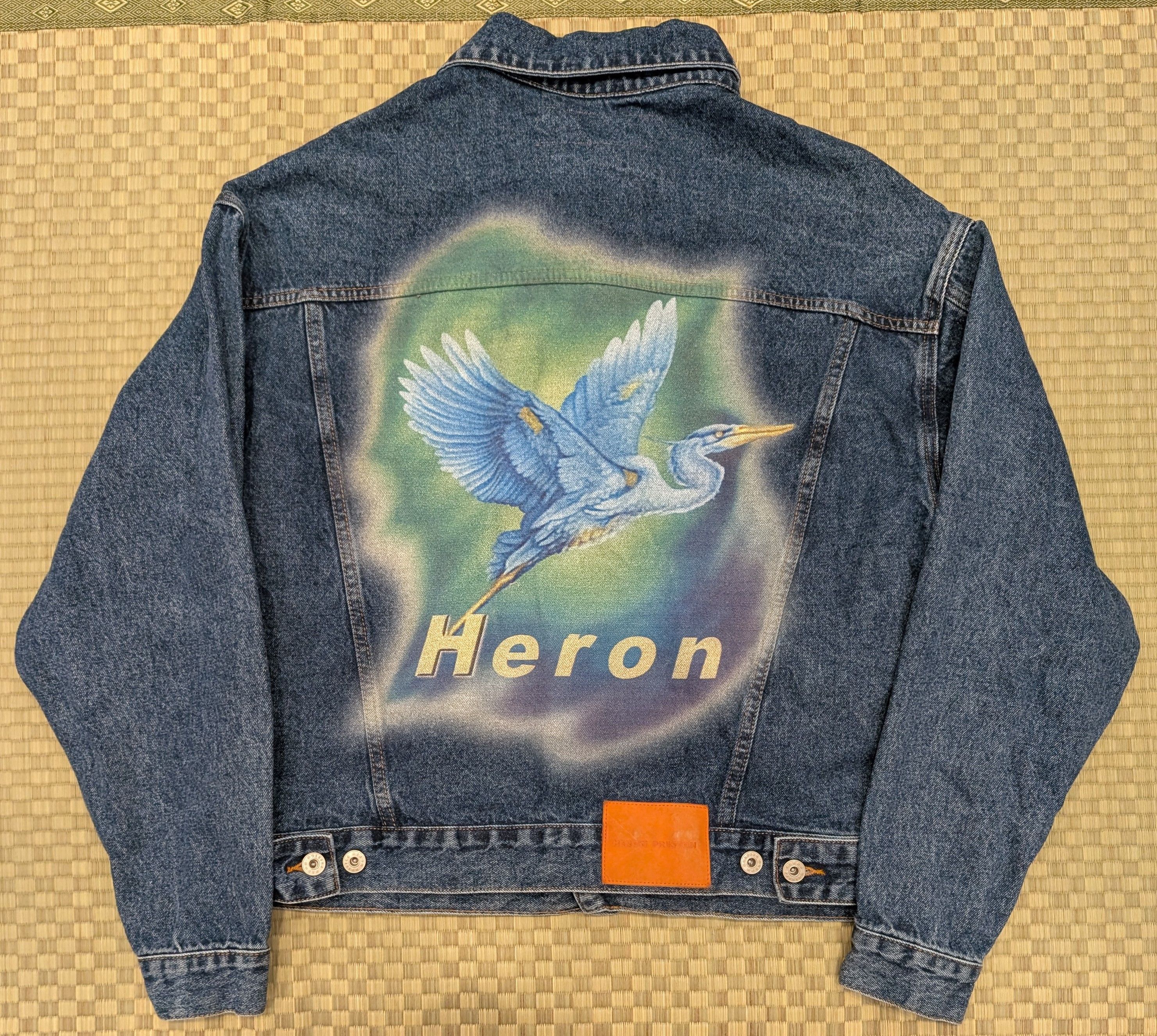 Heron Preston Heron Preston Denim Airbrush Heron Jacket Made in Italy Size US L / EU 52-54 / 3 - 1 Thumbnail