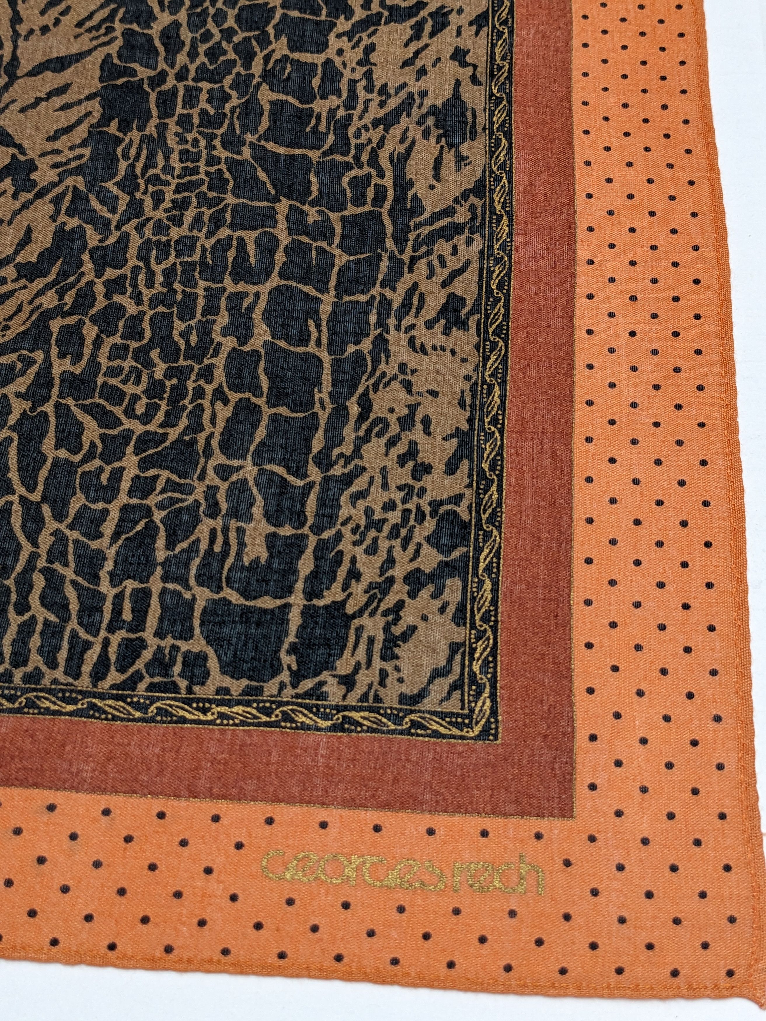 Other GEORGES RECH Animal Print Polka Dot Cotton Handkerchief Size ONE SIZE - 3 Thumbnail