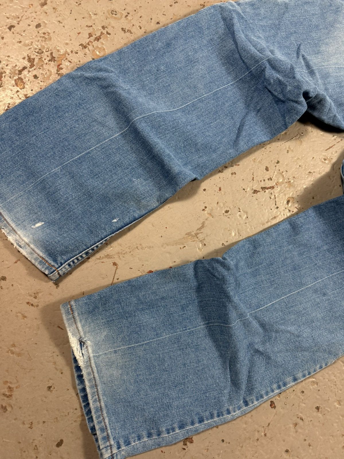 Levi's Vintage Distressed Orange Tag 1970s Denim Jeans Size US 38 / EU 54 - 5 Thumbnail