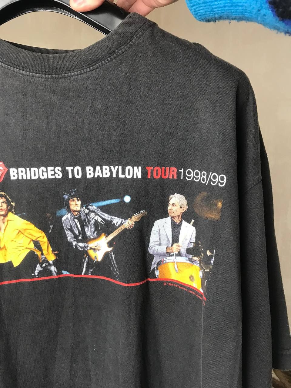 Band Tees 🔥 1998/99 Bridges To Babylon The Rolling Stones Tour T Shirt Size US L / EU 52-54 / 3 - 10 Thumbnail