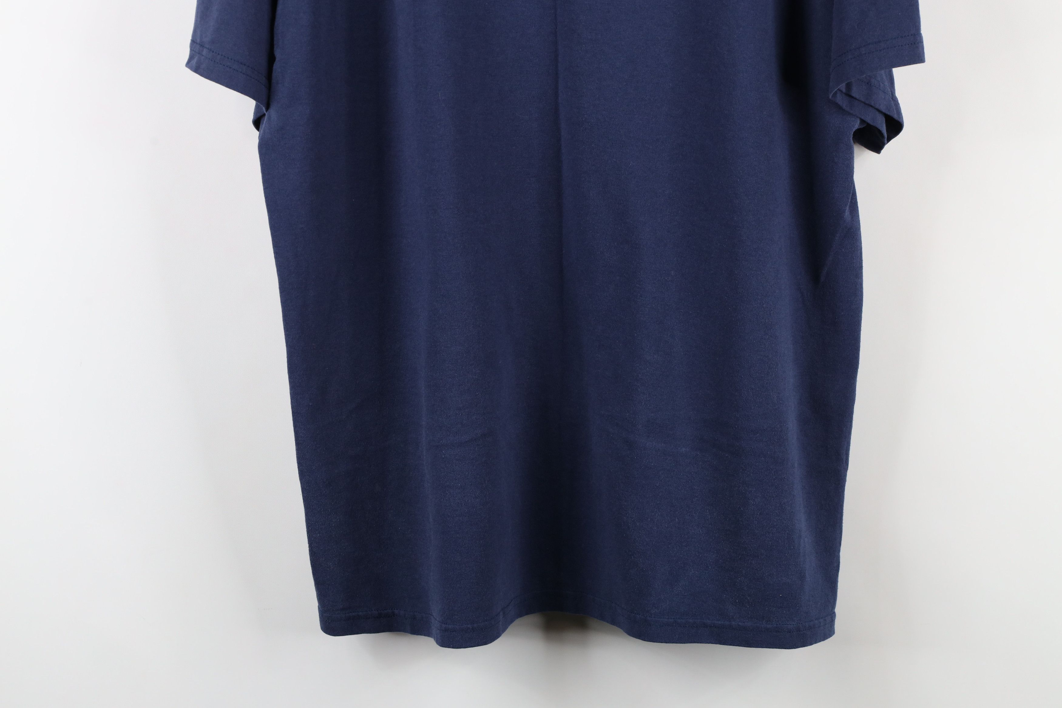 Hanes × Vintage Vintage 90s Hanes Heavyweight Blank Short Sleeve T-Shirt Size US L / EU 52-54 / 3 - 9 Thumbnail
