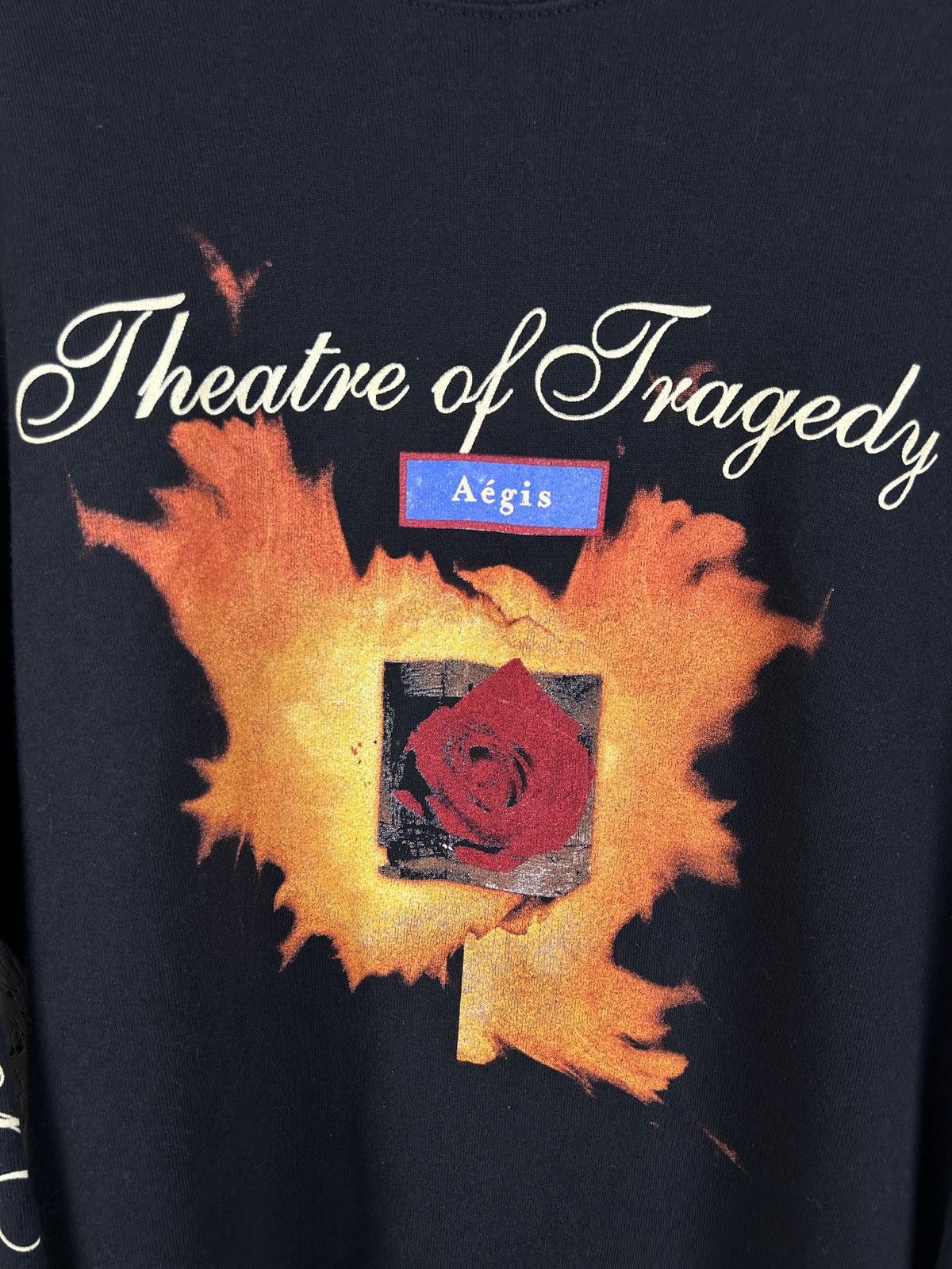 Band Tees 90s Vintage Theatre Of Tragedy - Aegis Tour Metal Sweatshirt Size US XL / EU 56 / 4 - 2 Thumbnail