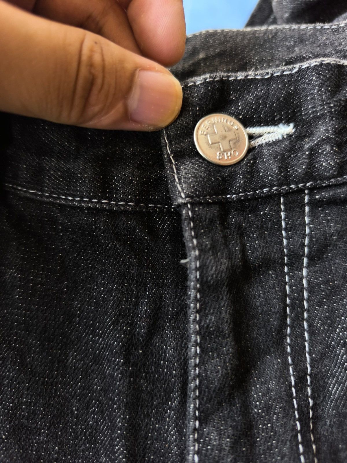 If Six Was Nine Berning Sho Flared Distressed Jeans Size US 31 - 9 Thumbnail