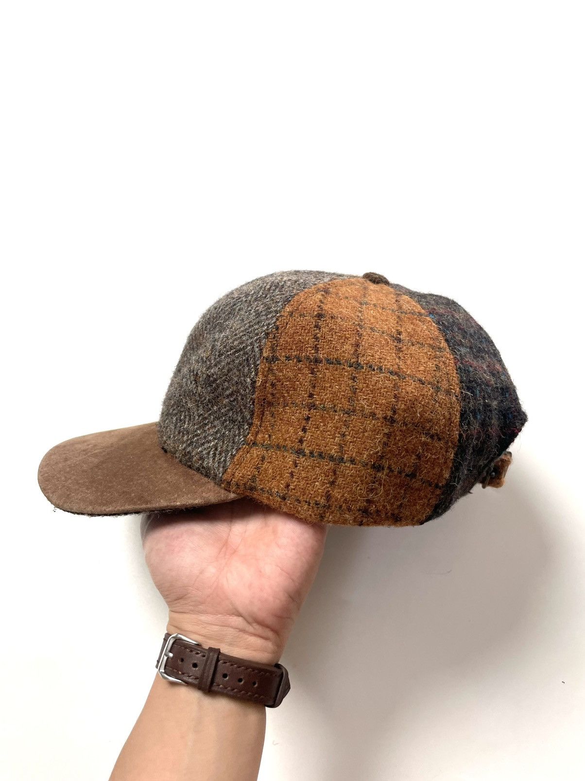 Harris Tweed Harris Tweed Patchwork Wool Hat Size ONE SIZE - 5 Thumbnail