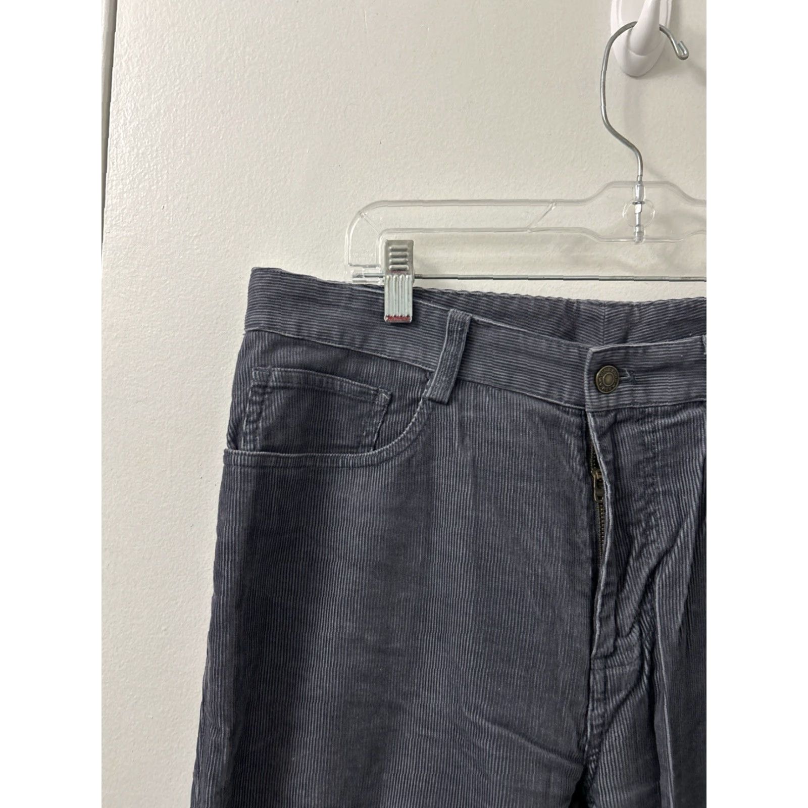Vineyard Vines Vineyard Vines Pants Mens 32x32 Gray Corduroy 5 Pocket Zipper Button Logo Chino Trousers Size US 32 / EU 48 - 4 Thumbnail