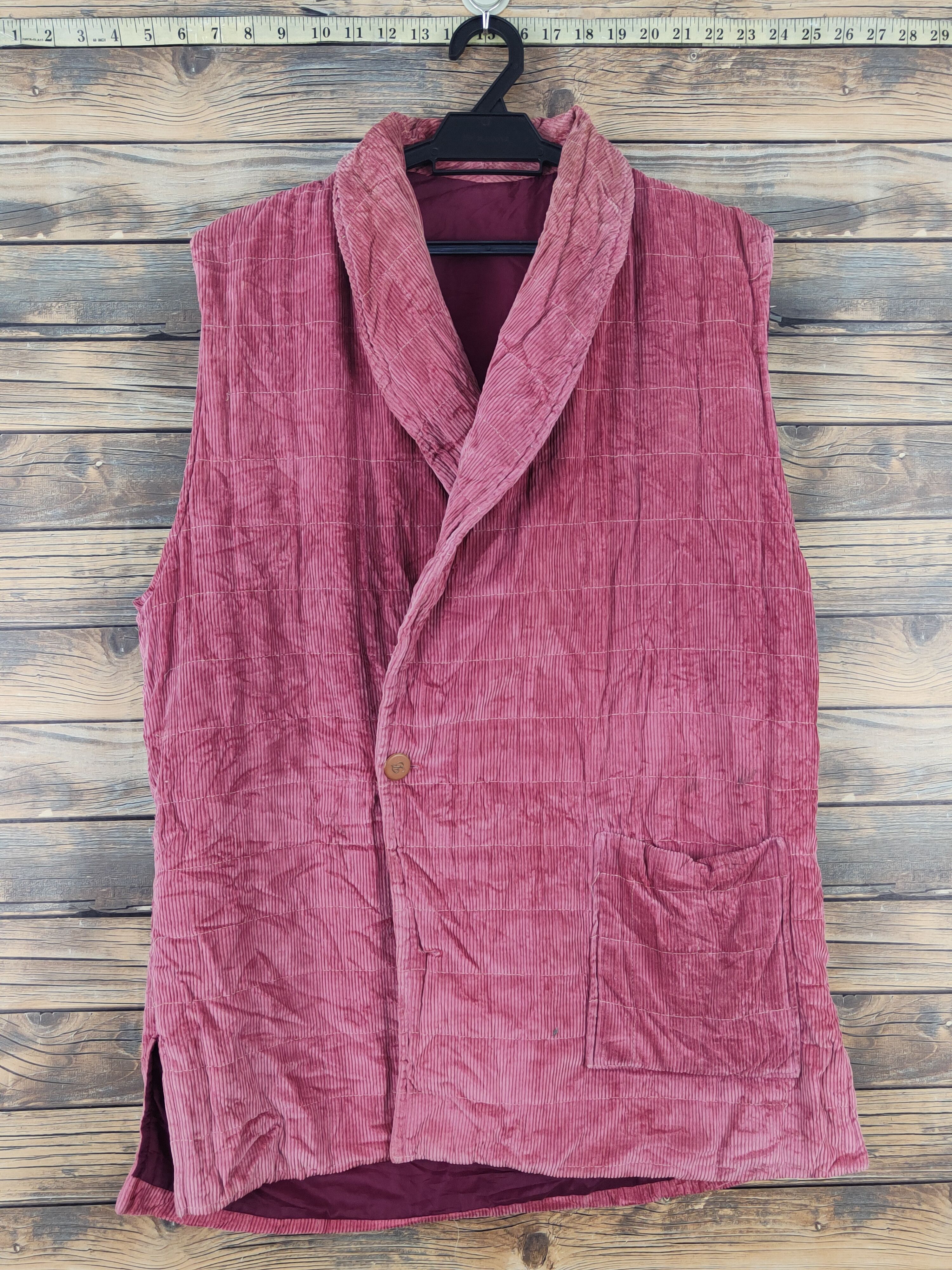 Avant Garde Vintage Japanese Brand Dark Pink Vests
