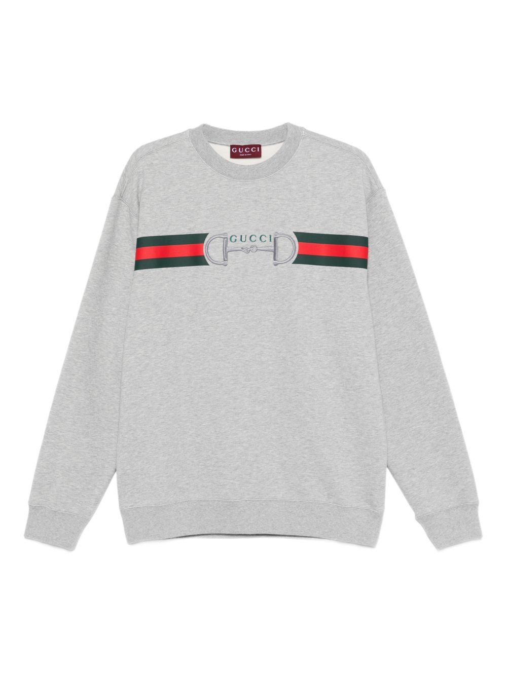 Gucci LOGO COTTON SWEATSHIRT Size US M / EU 48-50 / 2 - 1 Thumbnail