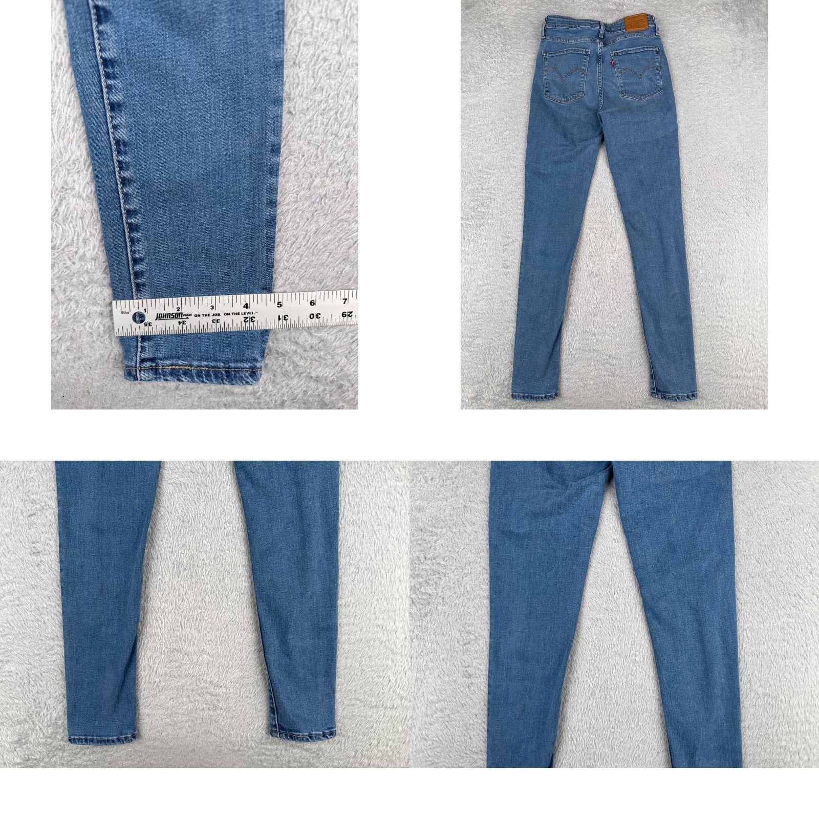 Levi's Levi's Jeans Women 26 Blue Denim 700 Series Skinny High Rise Cotton 26x30 Regular 5-Pocket Distressed Stretch Size 26" / US 2 / IT 38 - 10 Thumbnail