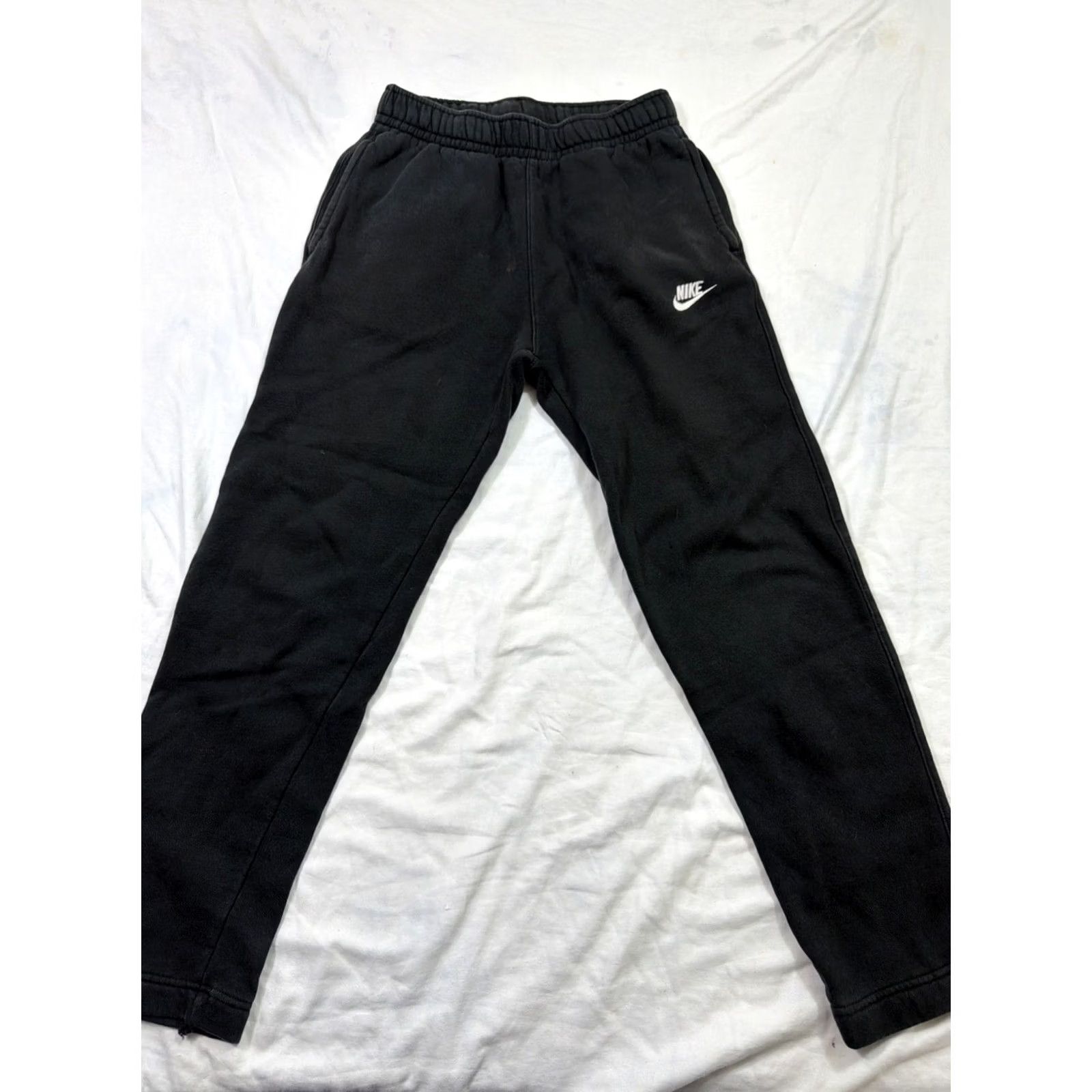Nike Nike Club Fleece Pants Mens Small Black Joggers Sweatpants Athletic BV2707-010 Size US 29 - 2 Thumbnail