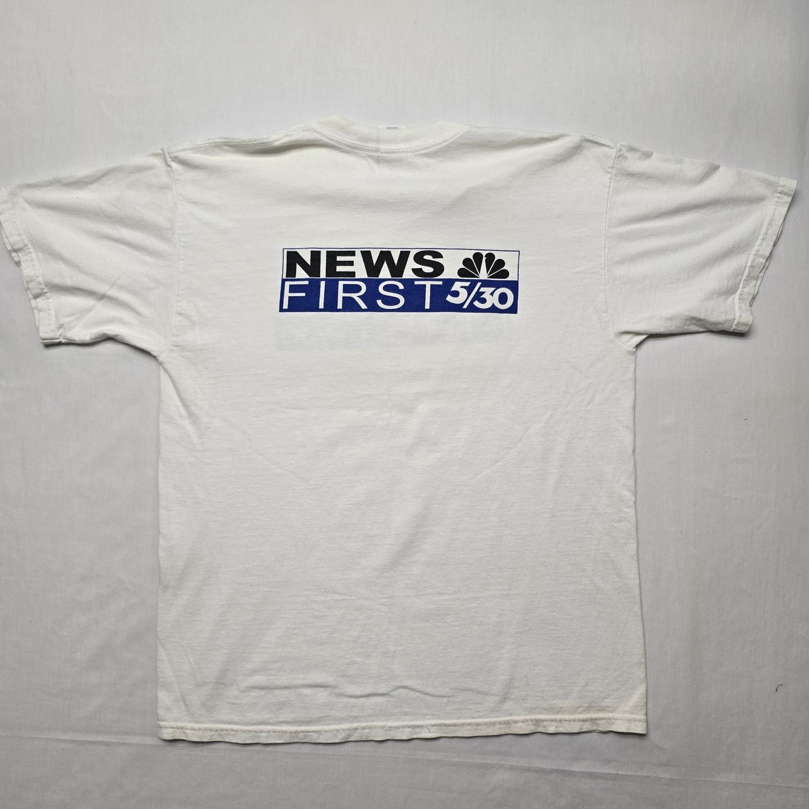 Gildan News First 5/30 Shirt KOAA-TV NBC Colorado White L Promo Tee Size US L / EU 52-54 / 3 - 4 Thumbnail