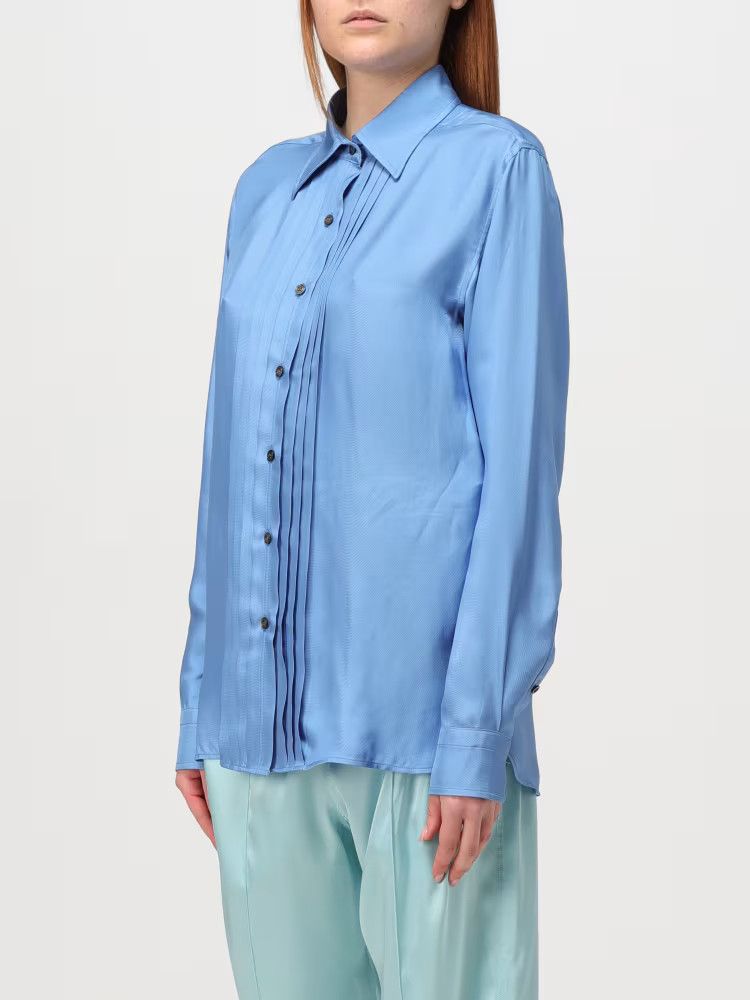 Tom Ford o1y0226 Solid Color Shirt in Light Blue Size S / US 4 / IT 40 - 4 Thumbnail