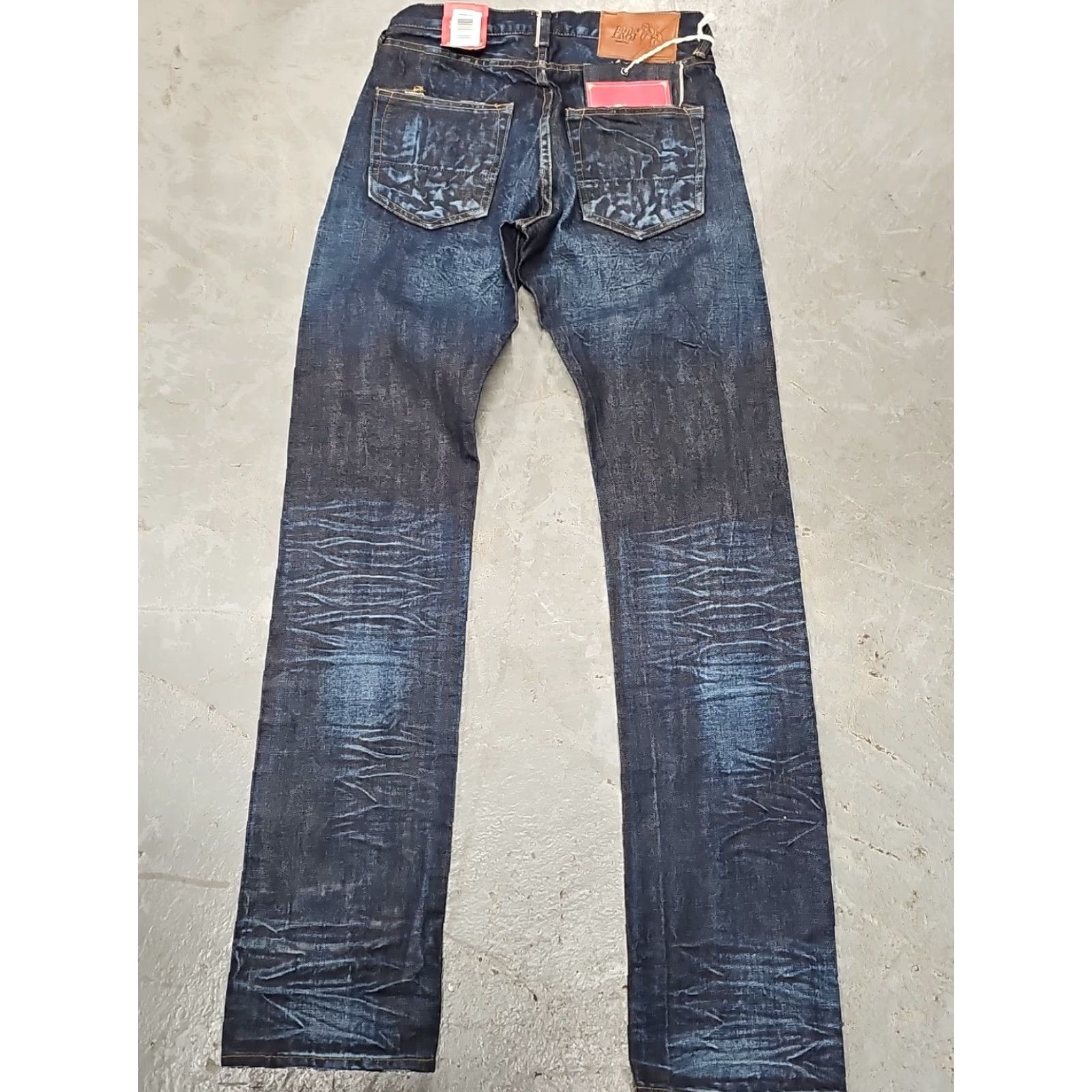 Prps Prps Jeans Denim Demon 28 Straight Fit Selvedge Blue Mens Jeans 27x34 Buttons Whiskers Size US 28 / EU 44 - 3 Thumbnail