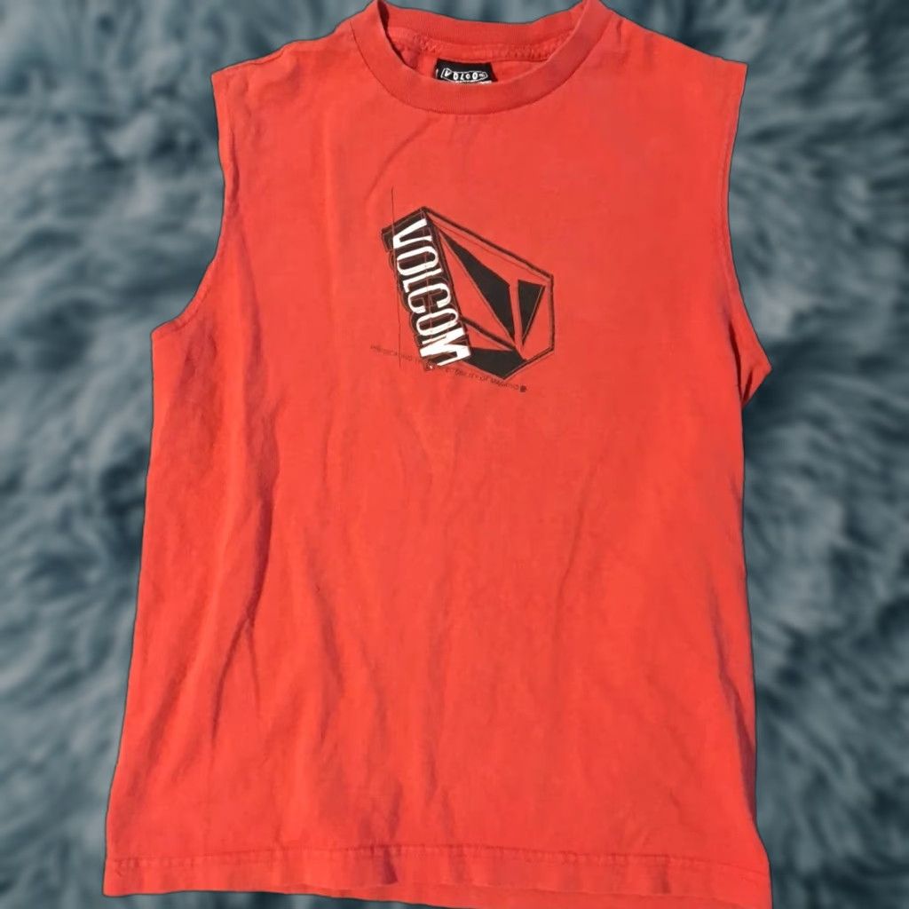 Spitfire Volcom Sleeveless Shirt S Red Surf & Skate Graphic Tee T-Shirt Mens Short Sleeve Vintage Pattern: Striped Brand: Spitfire Size US S / EU 44-46 / 1 - 1 Thumbnail