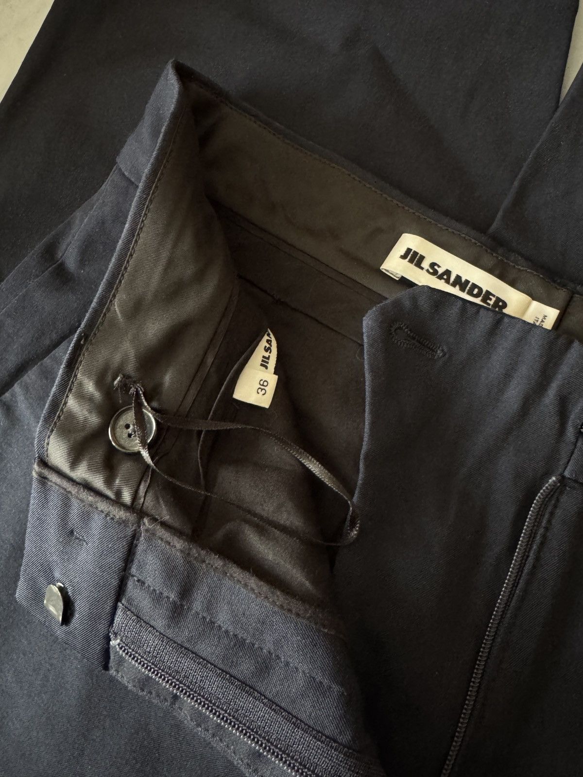 🔥🔥 Jil Sander Navy Cotton Pants