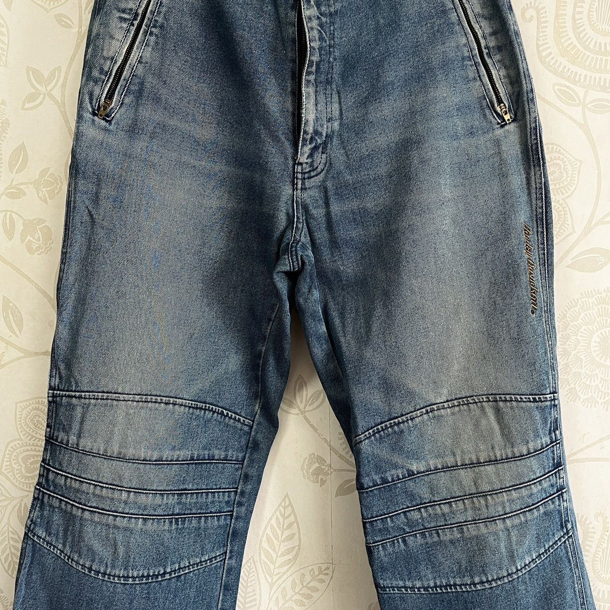 Harley Davidson × Vintage Harley Davidson Double Knee Denim Jeans Size US 35 - 9 Thumbnail