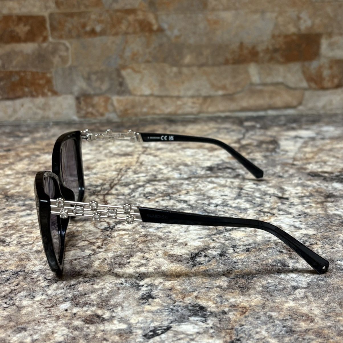 Swarovski Swarovski SK291 01B Black Glossy Cat Eye Sunglasses Size ONE SIZE - 2 Thumbnail
