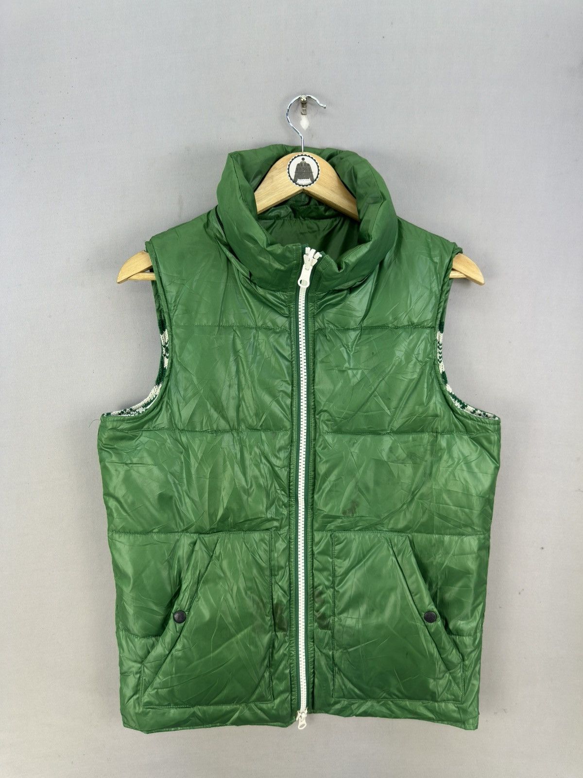 Japanese Brand Noyet Navajo Knit Reversible Puffer Vest Size US S / EU 44-46 / 1 - 7 Thumbnail