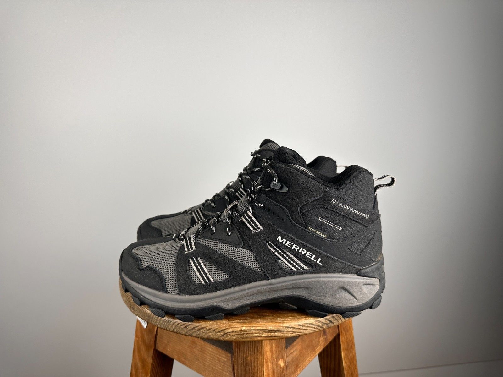 Merrell Merrell men’s waterproof boots black grey size US9 Size US 9 / EU 42 - 1 Thumbnail