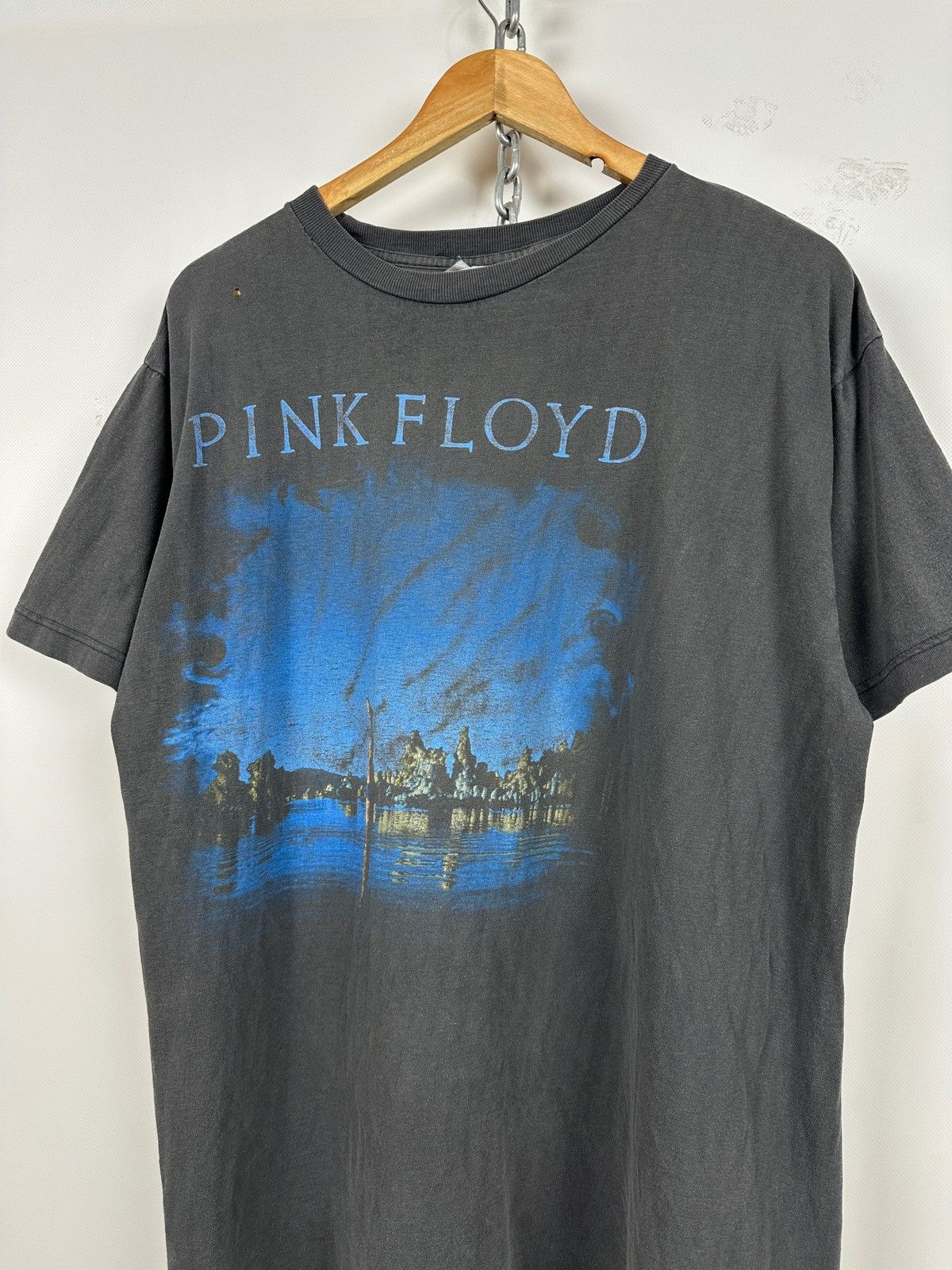 Band Tees 90s Vintage Pink Floyd Wish You Were Here Faded Band T-Shirt Size US XL / EU 56 / 4 - 4 Thumbnail