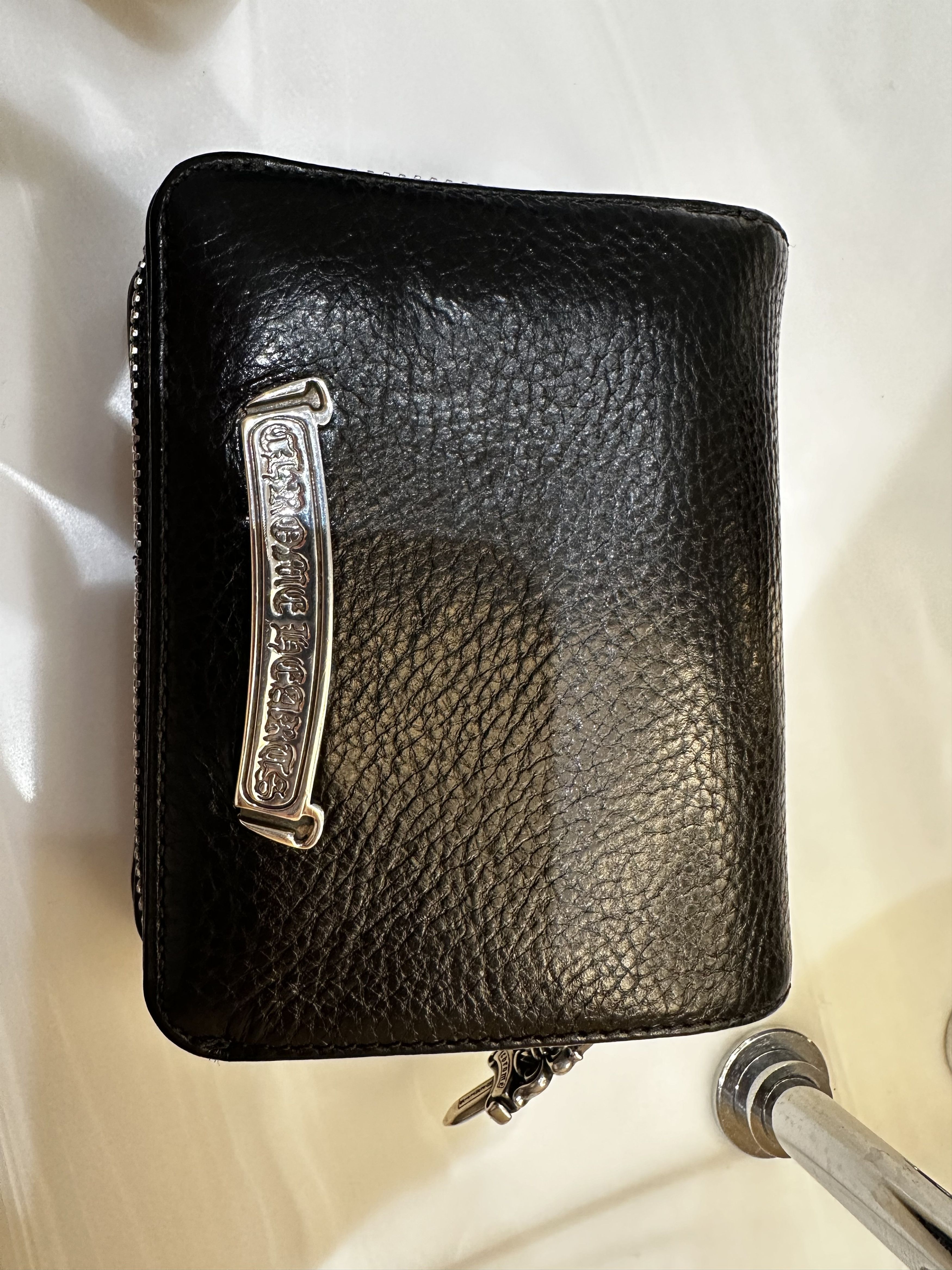 image of Chrome Hearts Black Heavy Wallet Square, Men's
