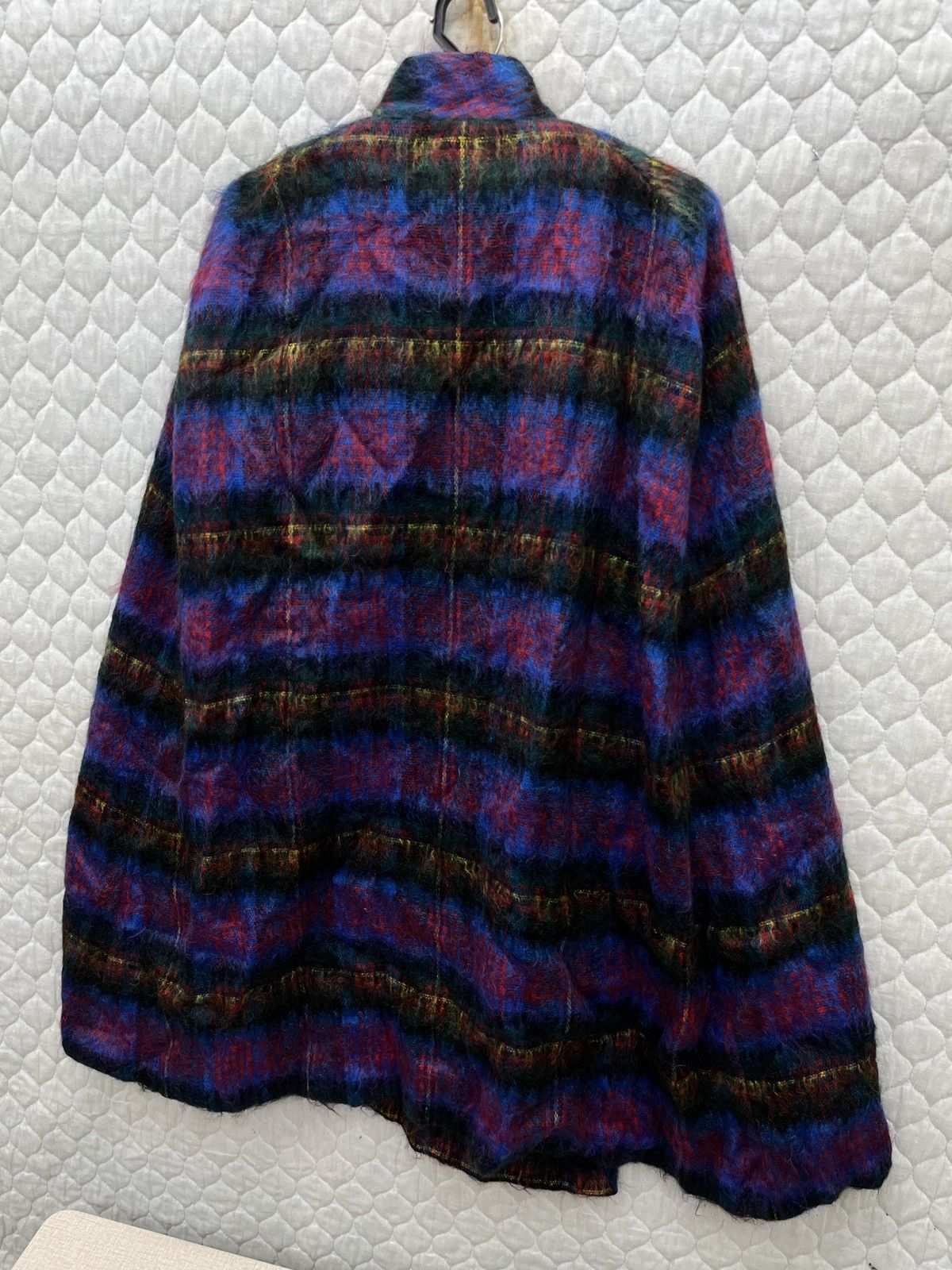 Vintage 🔥🔥🔥STEALS RANNOCH DESIGN DOUBLE POCKET MOHAIR WOOL POCHO Size ONE SIZE - 12 Thumbnail