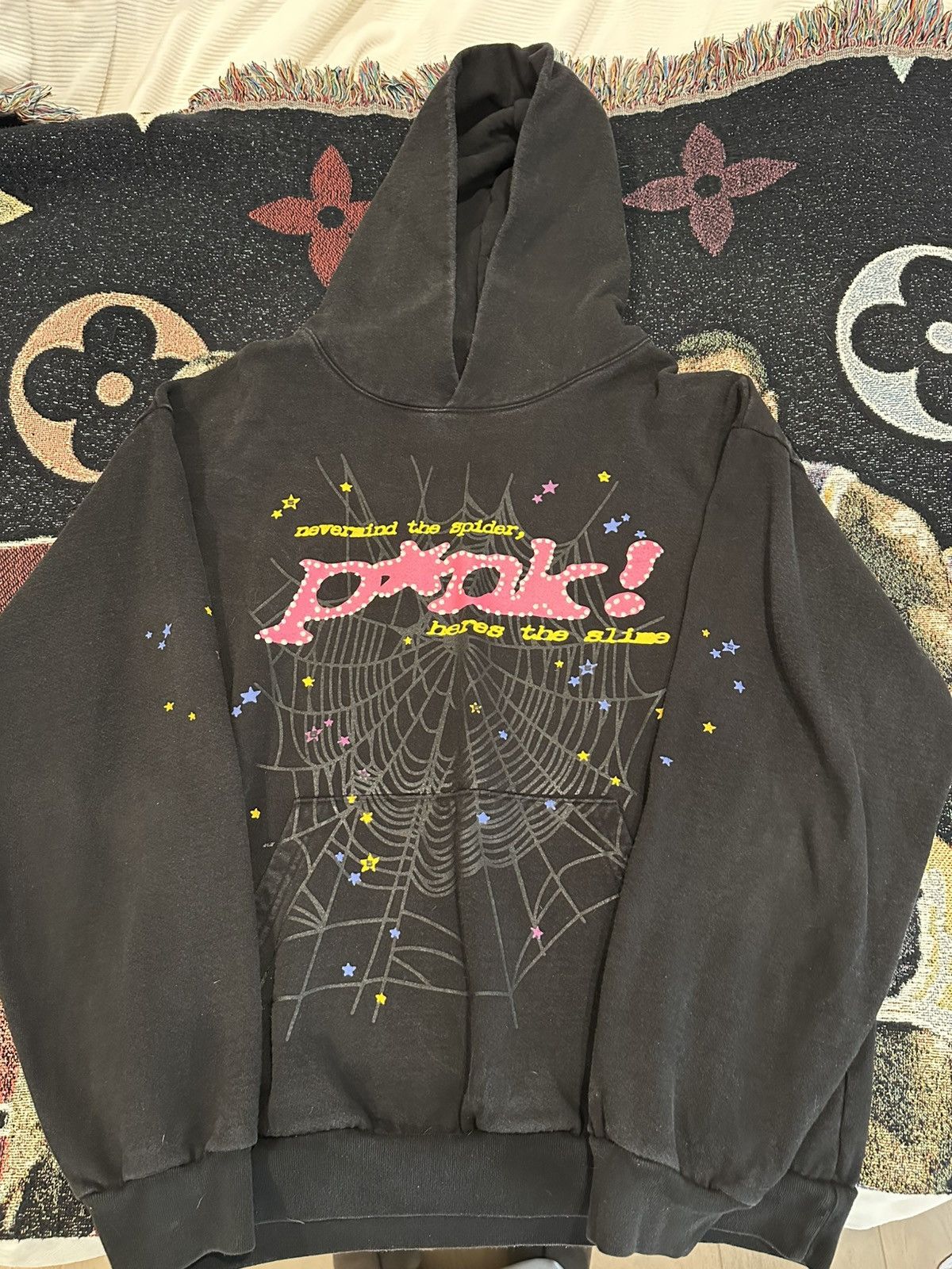 Sp5der Sp5der "P*NK" V2 Hoodie (Black) Size US XL / EU 56 / 4 - 2 Thumbnail