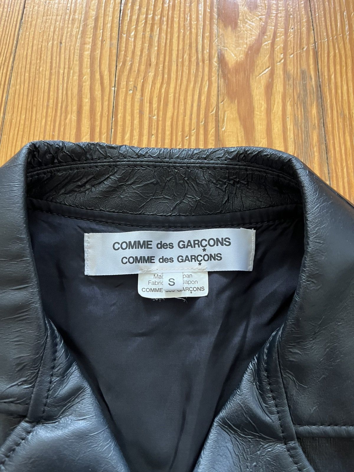 Comme des Garcons Comme Des Garcons CDG Perfecto Faux Leather Jacket Black Size US S / EU 44-46 / 1 - 4 Thumbnail