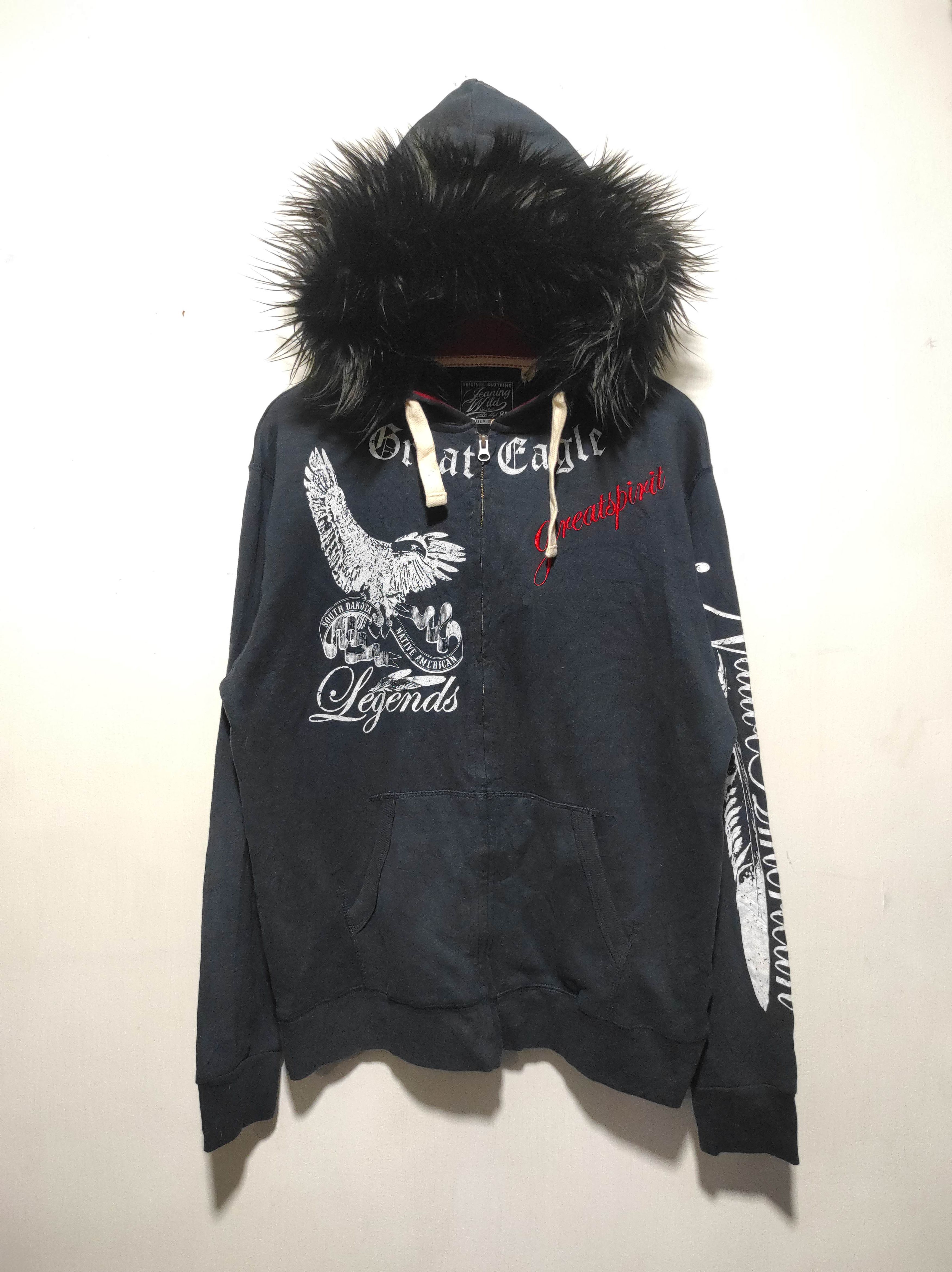 Hysteric Glamour Jeaning Wild Poem Zipper Fur Hoodie LGB style Dark Navy Size US L / EU 52-54 / 3 - 3 Thumbnail