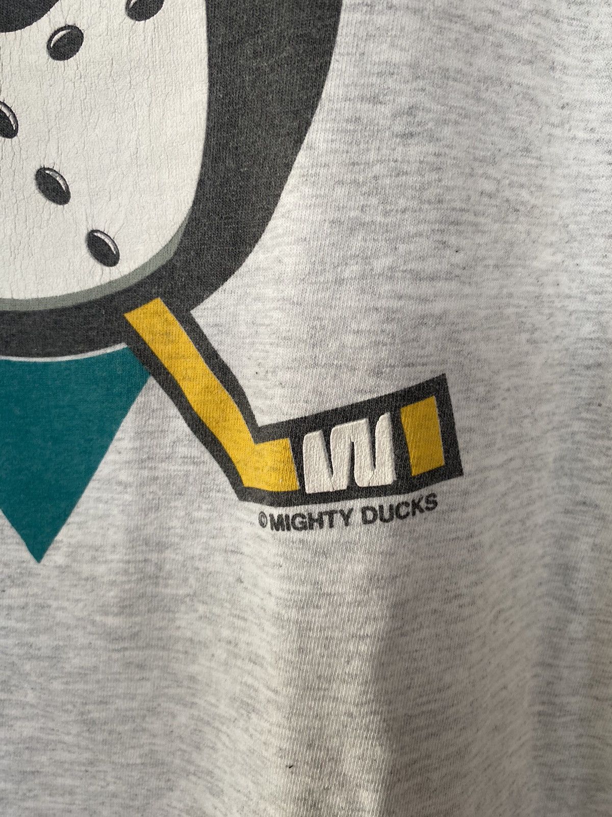 Vintage Rare 90s Vintage NHL The Mighty Ducks Tees Movie Size US L / EU 52-54 / 3 - 3 Thumbnail