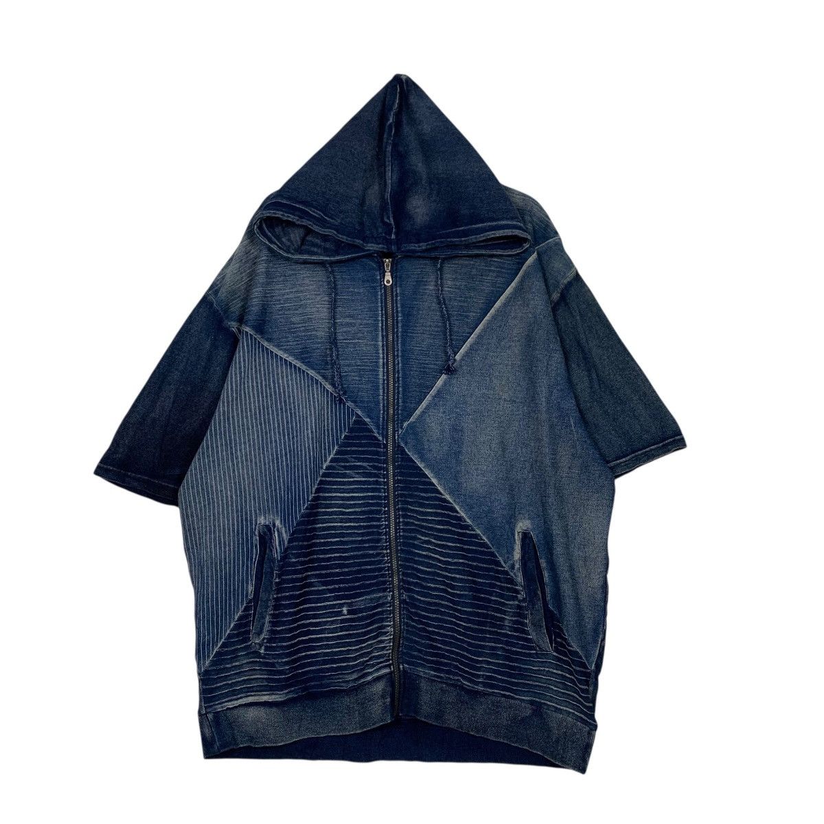 In The Attic IN THE ATTIC Jeans Short Sleeve Hoodie Jacket #2928-C132 Size US XXL / EU 58 / 5 - 1 Thumbnail