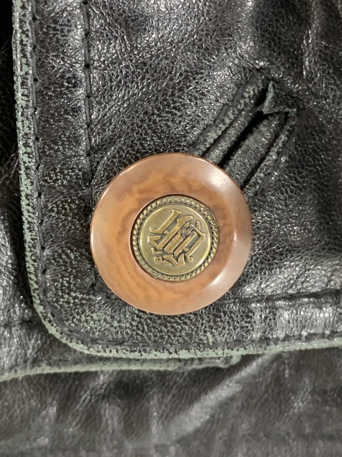 Genuine Leather Vintage Leather Mohair Jacket London Fog Size US XL / EU 56 / 4 - 9 Thumbnail