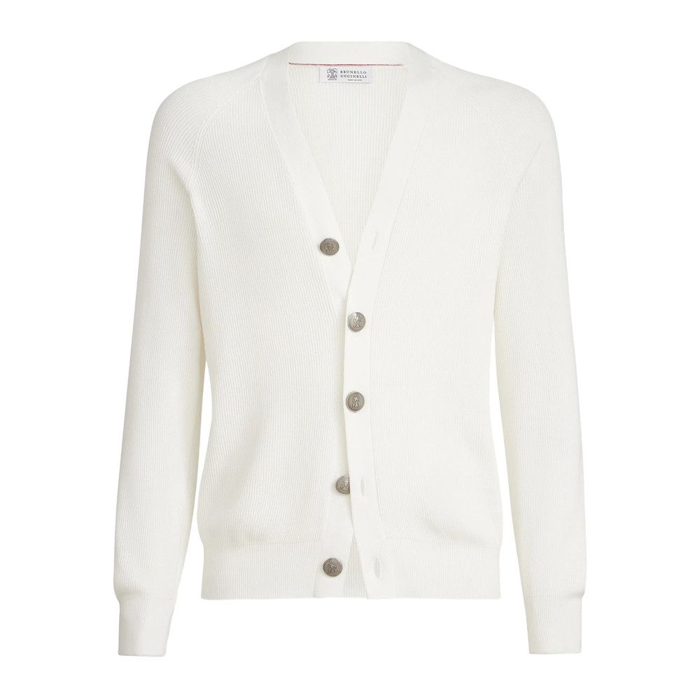 Brunello Cucinelli Brunello Cucinelli WHITE Sweaters & Knitwear - Cardigans Size US M / EU 48-50 / 2 - 1 Thumbnail