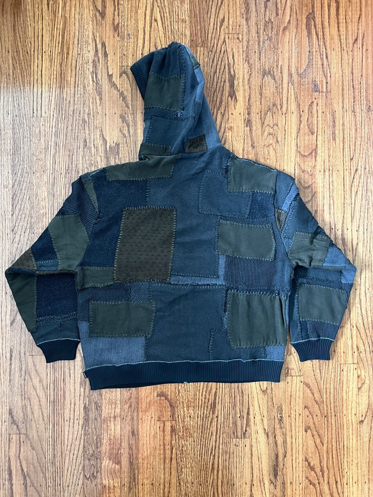 Blackmeans × Supreme Supreme x Blackmeans Patchwork Zip Up Hooded Sweater Size US M / EU 48-50 / 2 - 2 Thumbnail