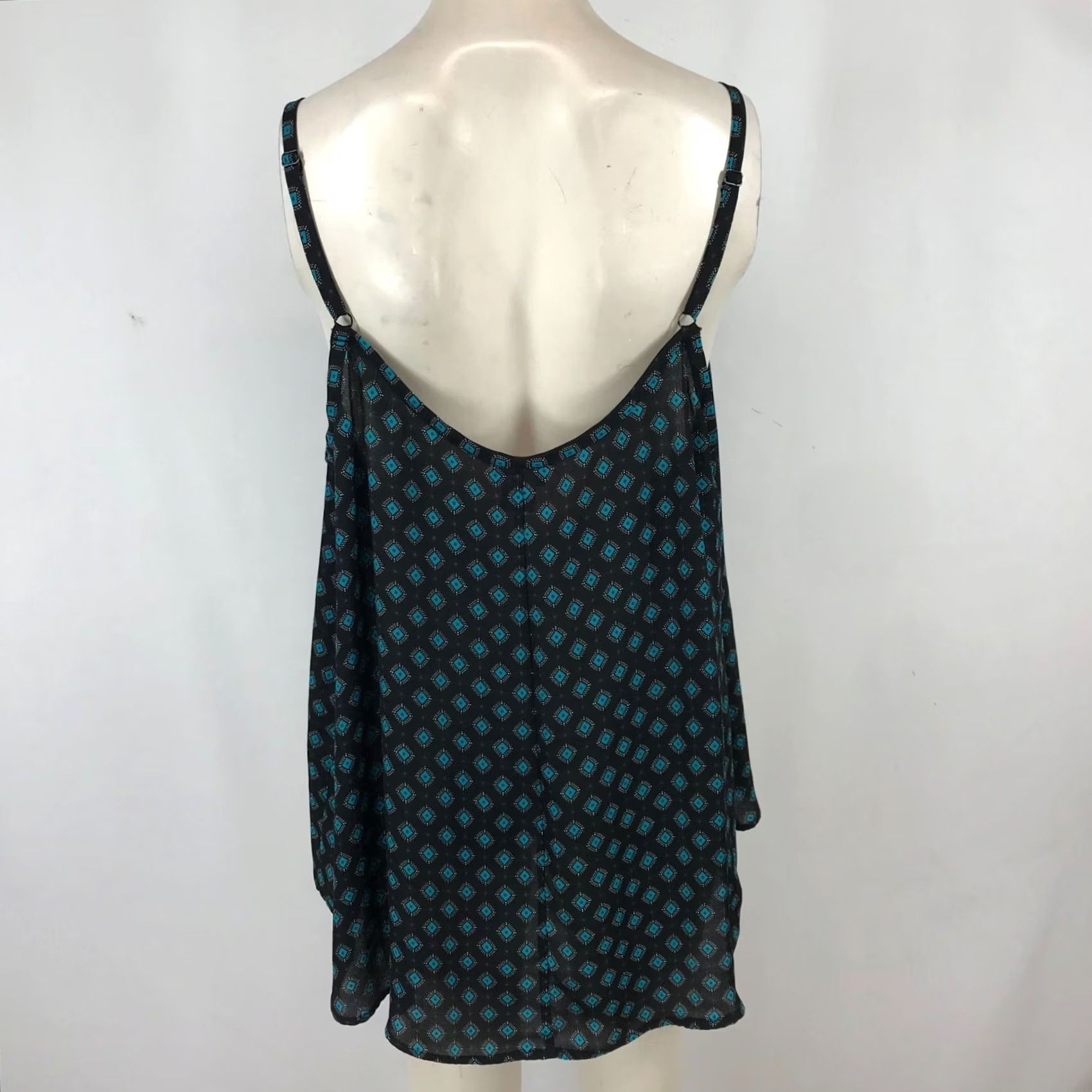 Torrid TORRID Women's 1X Black Summer Tank Spaghetti Strap Round Neck 100% Polyester Size XL / US 12-14 / IT 48-50 - 5 Thumbnail