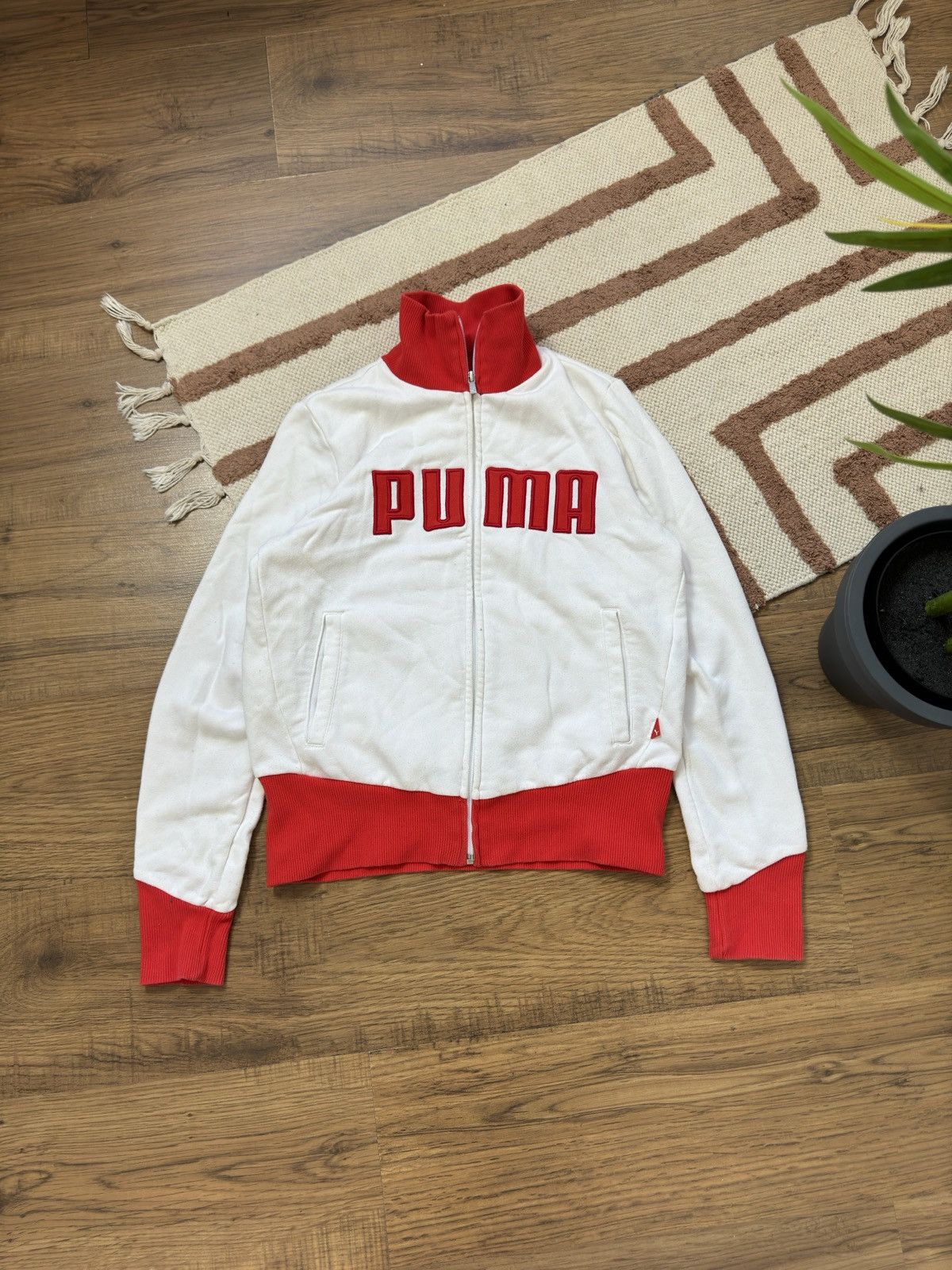 Puma VINTAGE PUMA Y2K 2000s ZIP SWEATSHIRT Size M / US 6-8 / IT 42-44 - 3 Thumbnail