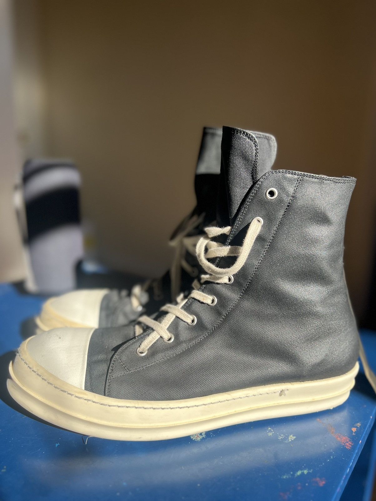 Rick Owens × Rick Owens Drkshdw Rick Owens Ramones Size US 13 / EU 46 - 2 Thumbnail