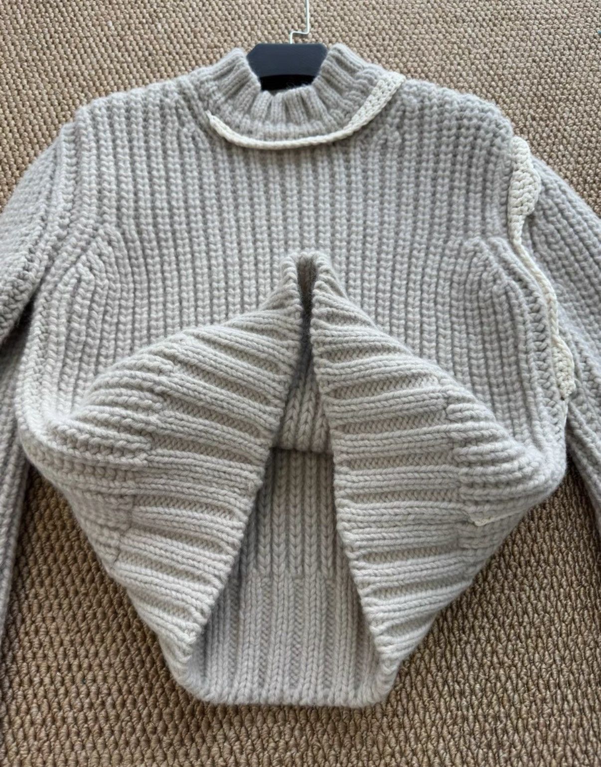 Jil Sander JIL SANDER Light Grey Ribbed Turtleneck Sweater K23 Size XS / US 0-2 / IT 36-38 - 4 Thumbnail