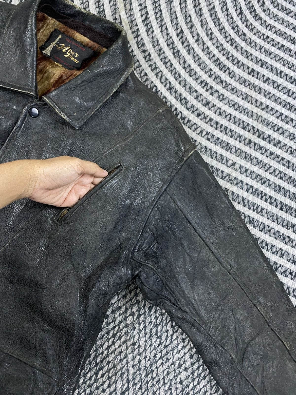 Japanese Brand Vintage Hight Class Hide Men’s Wear Zip-Up Leather Jacket Size US M / EU 48-50 / 2 - 10 Thumbnail